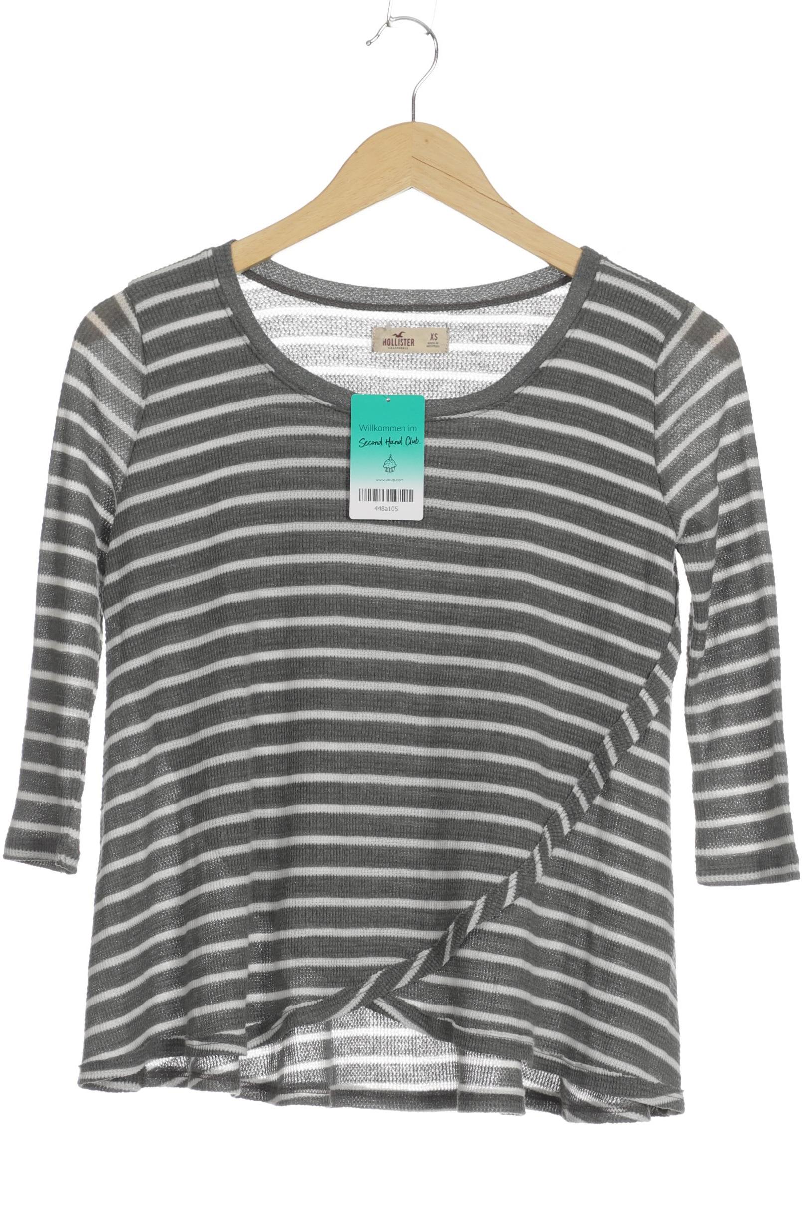 

Hollister Damen Langarmshirt, grau, Gr. 34