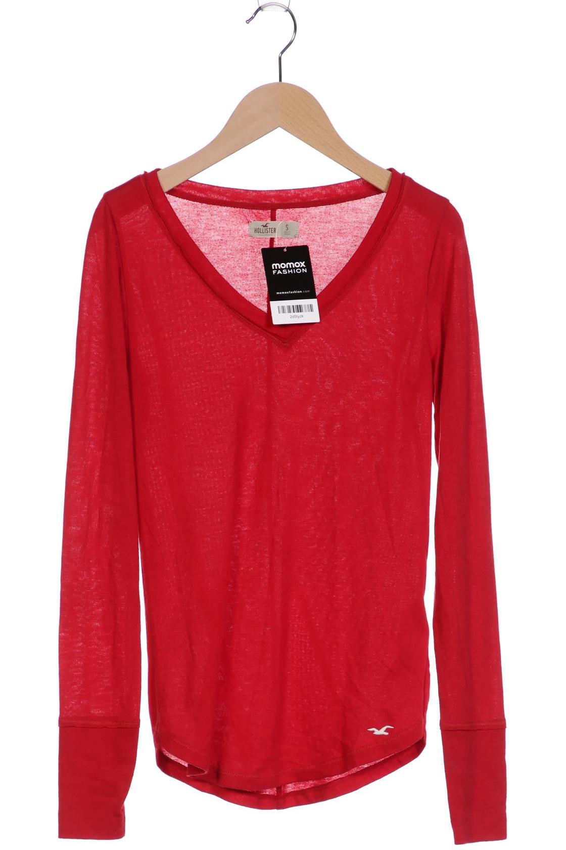 

Hollister Damen Langarmshirt, rot, Gr. 36