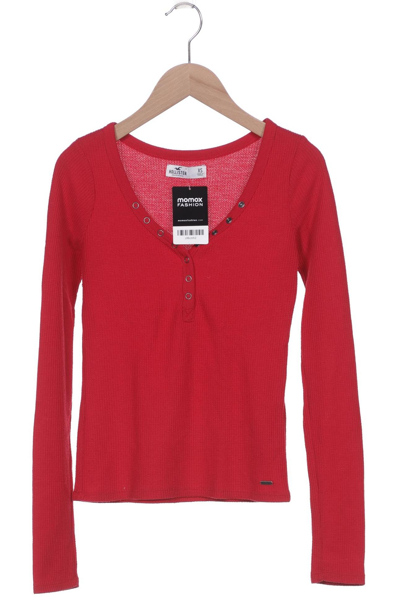 

Hollister Damen Langarmshirt, rot, Gr. 34