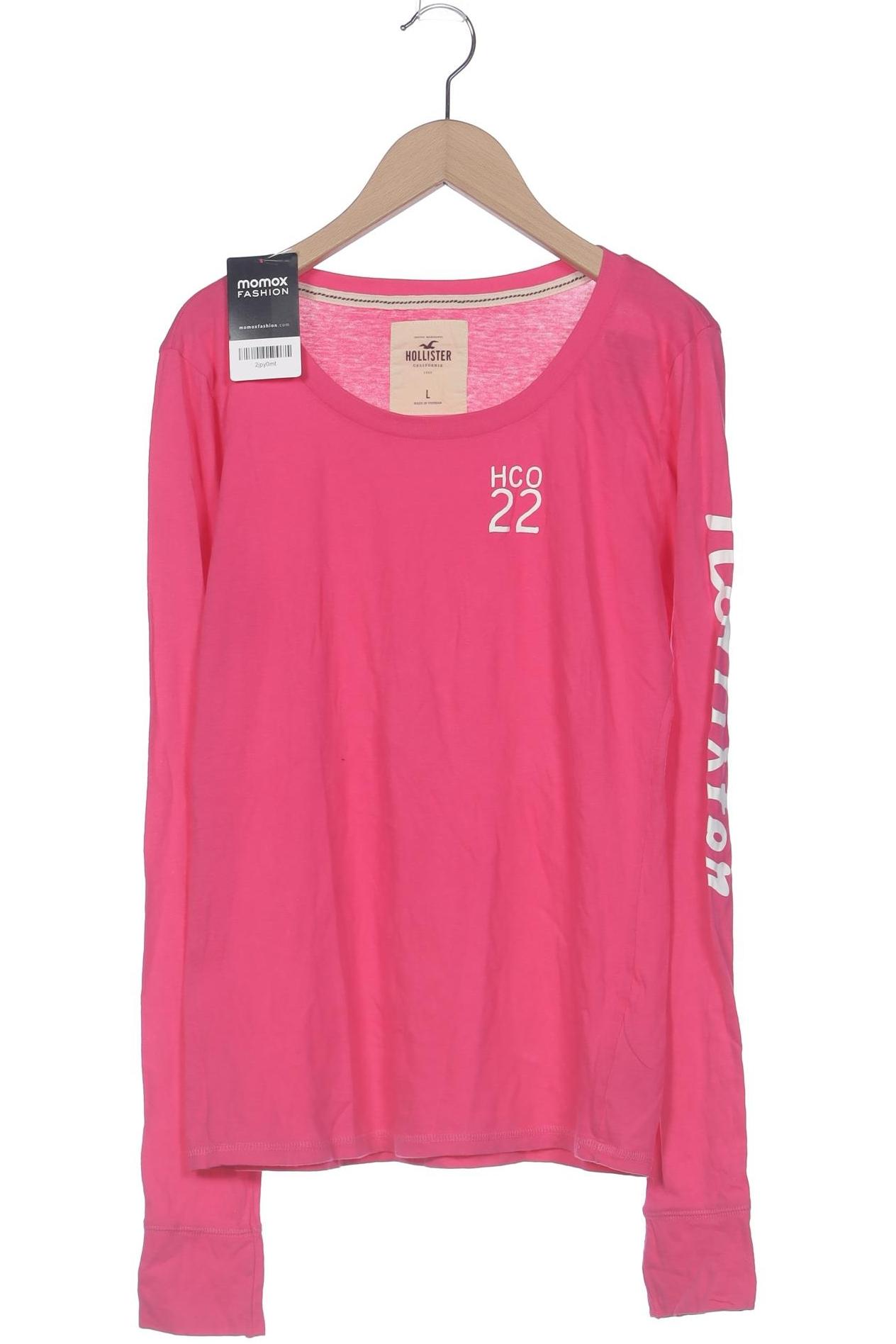 

Hollister Damen Langarmshirt, pink, Gr. 42
