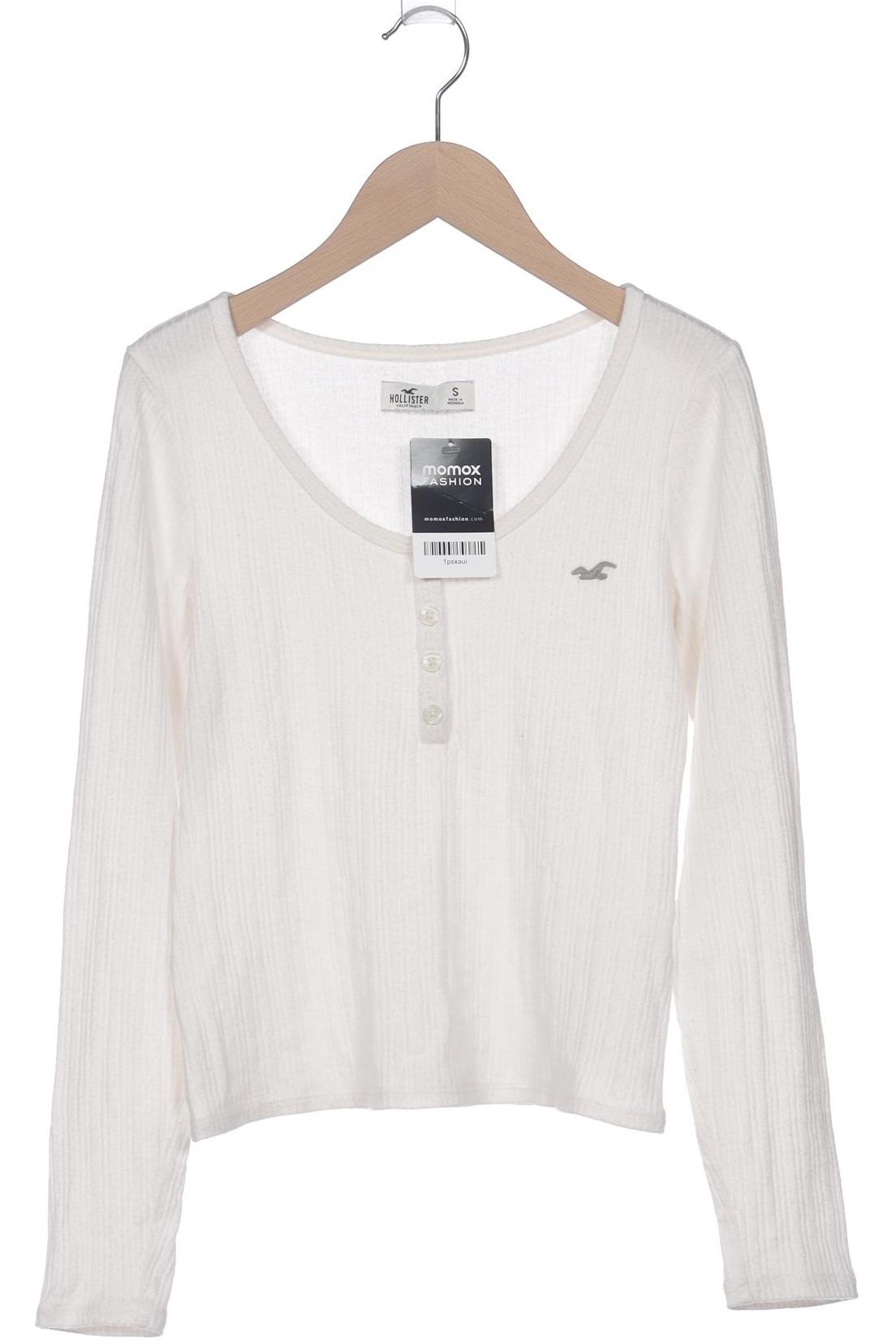 

Hollister Damen Langarmshirt, weiß, Gr. 36