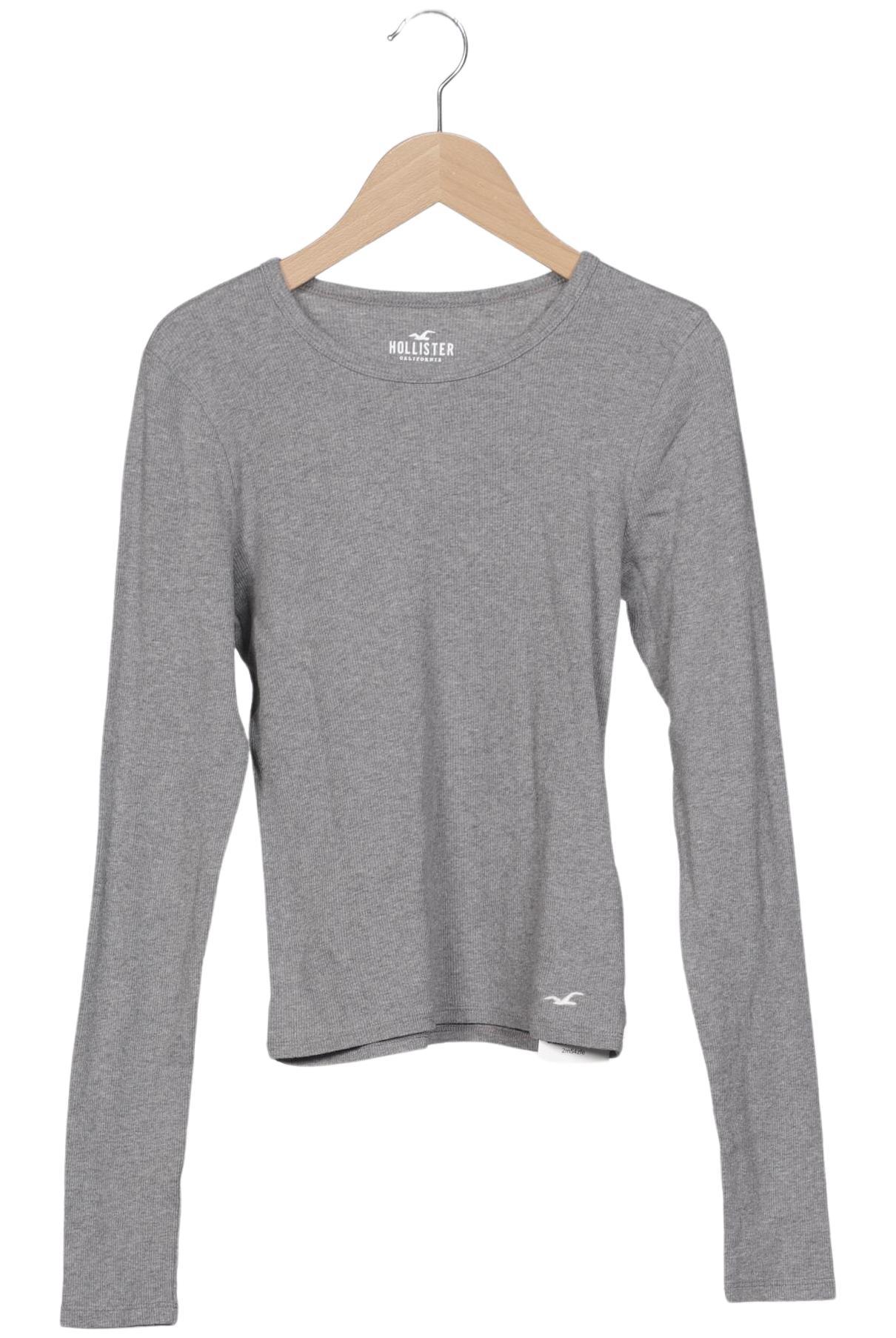 

Hollister Damen Langarmshirt, grau, Gr. 38