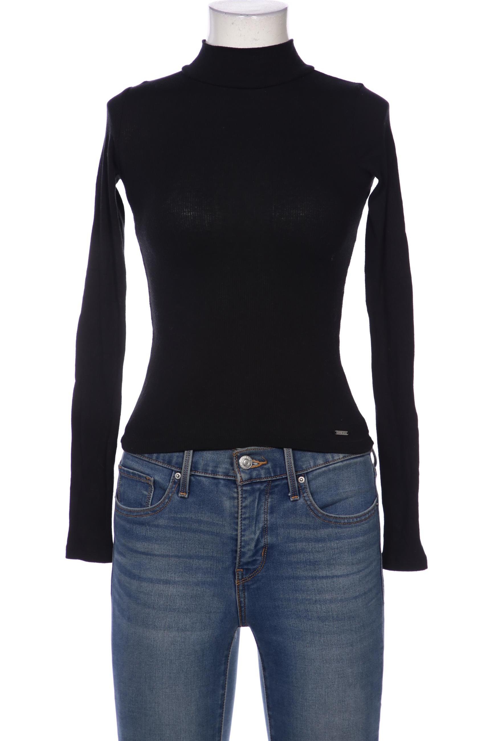 

Hollister Damen Langarmshirt, schwarz, Gr. 32