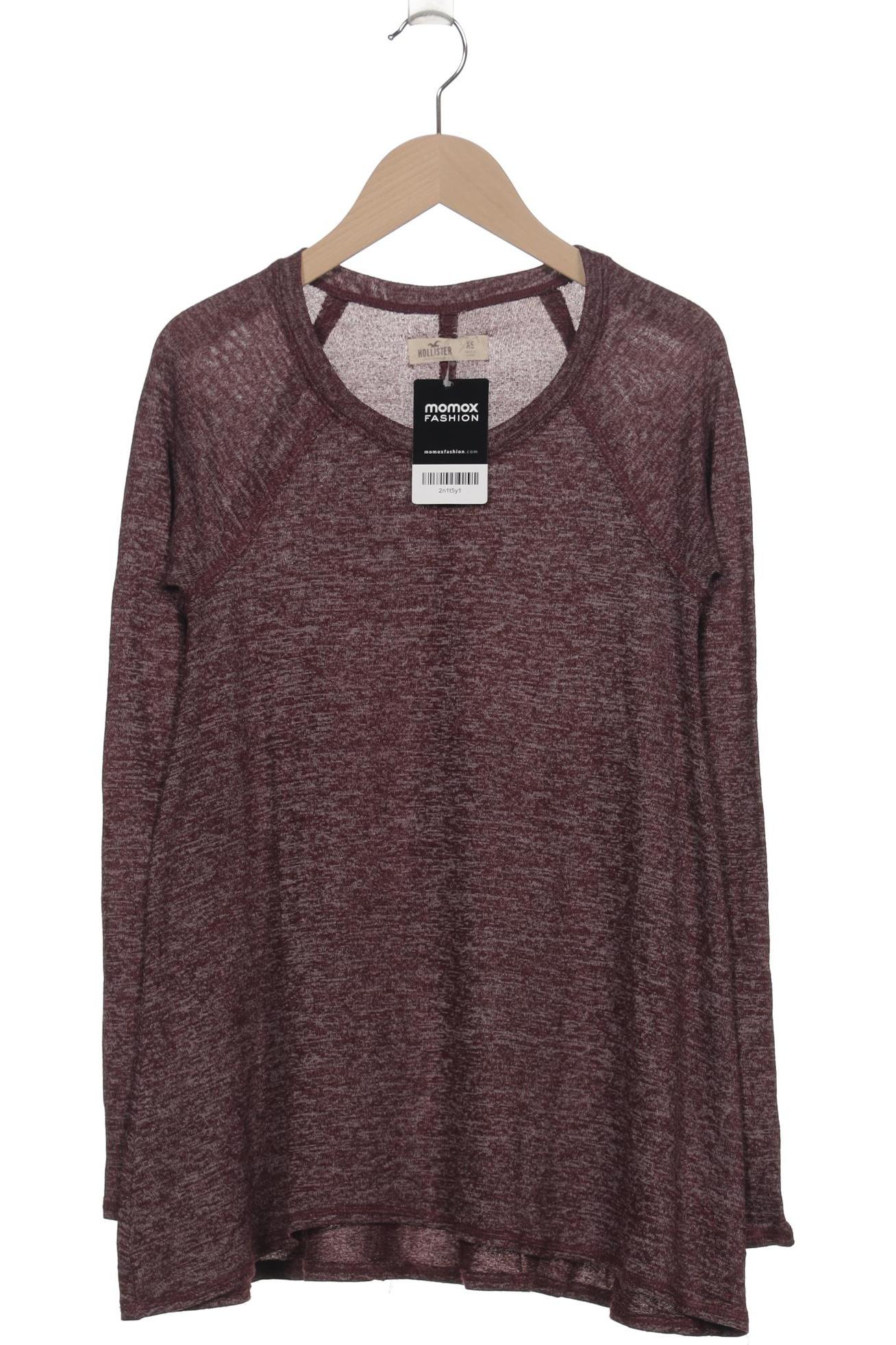 

Hollister Damen Langarmshirt, bordeaux, Gr. 34