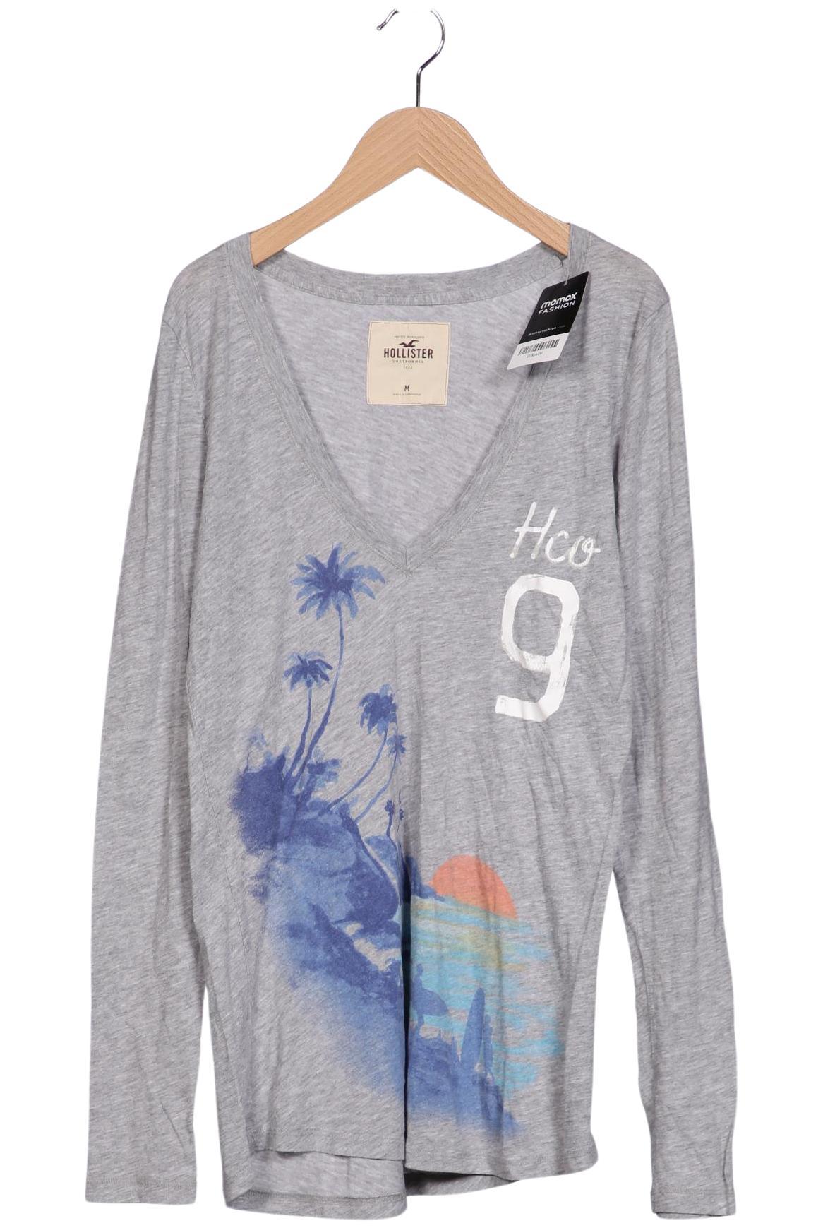 

Hollister Damen Langarmshirt, grau, Gr. 38