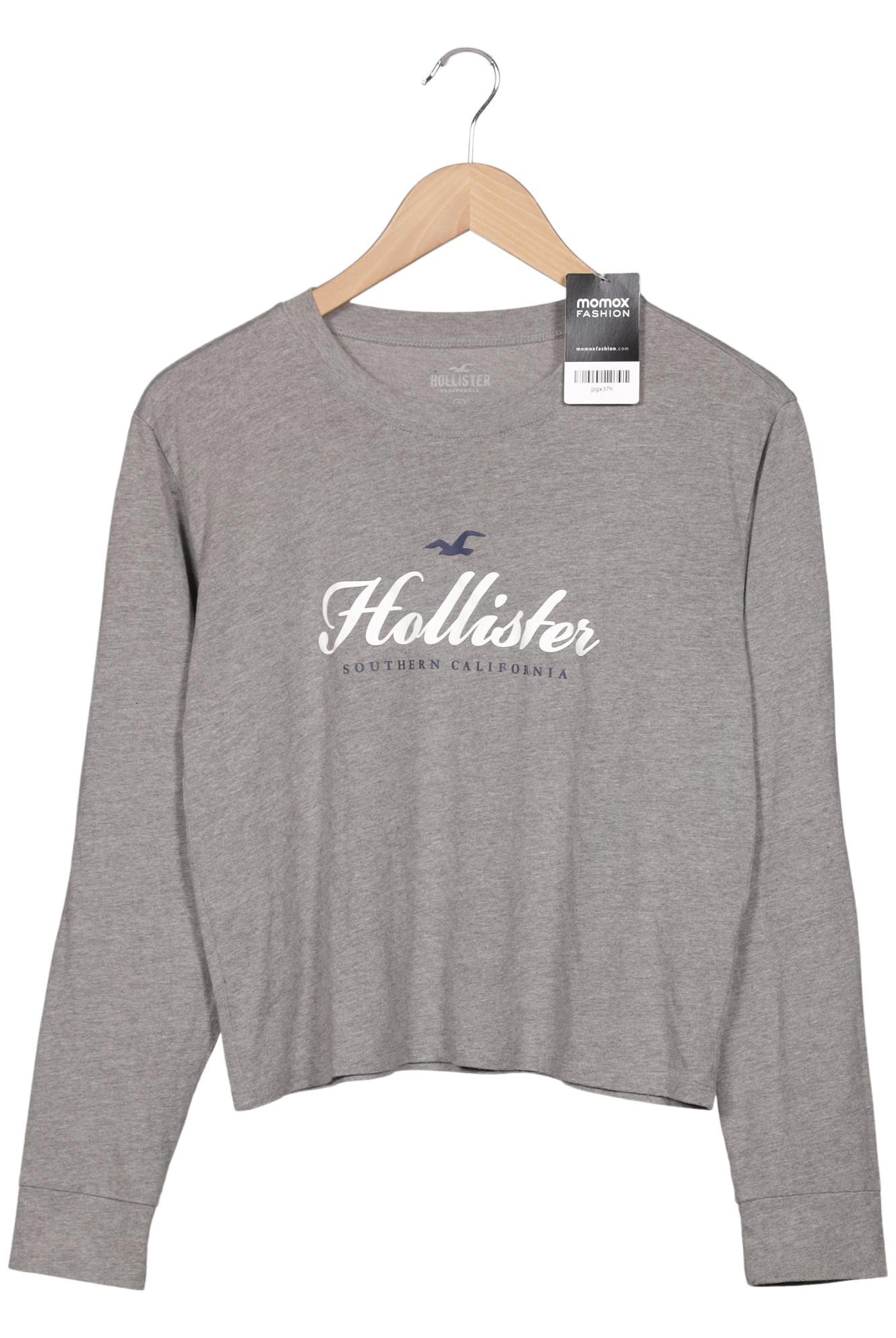 

Hollister Damen Langarmshirt, grau, Gr. 36