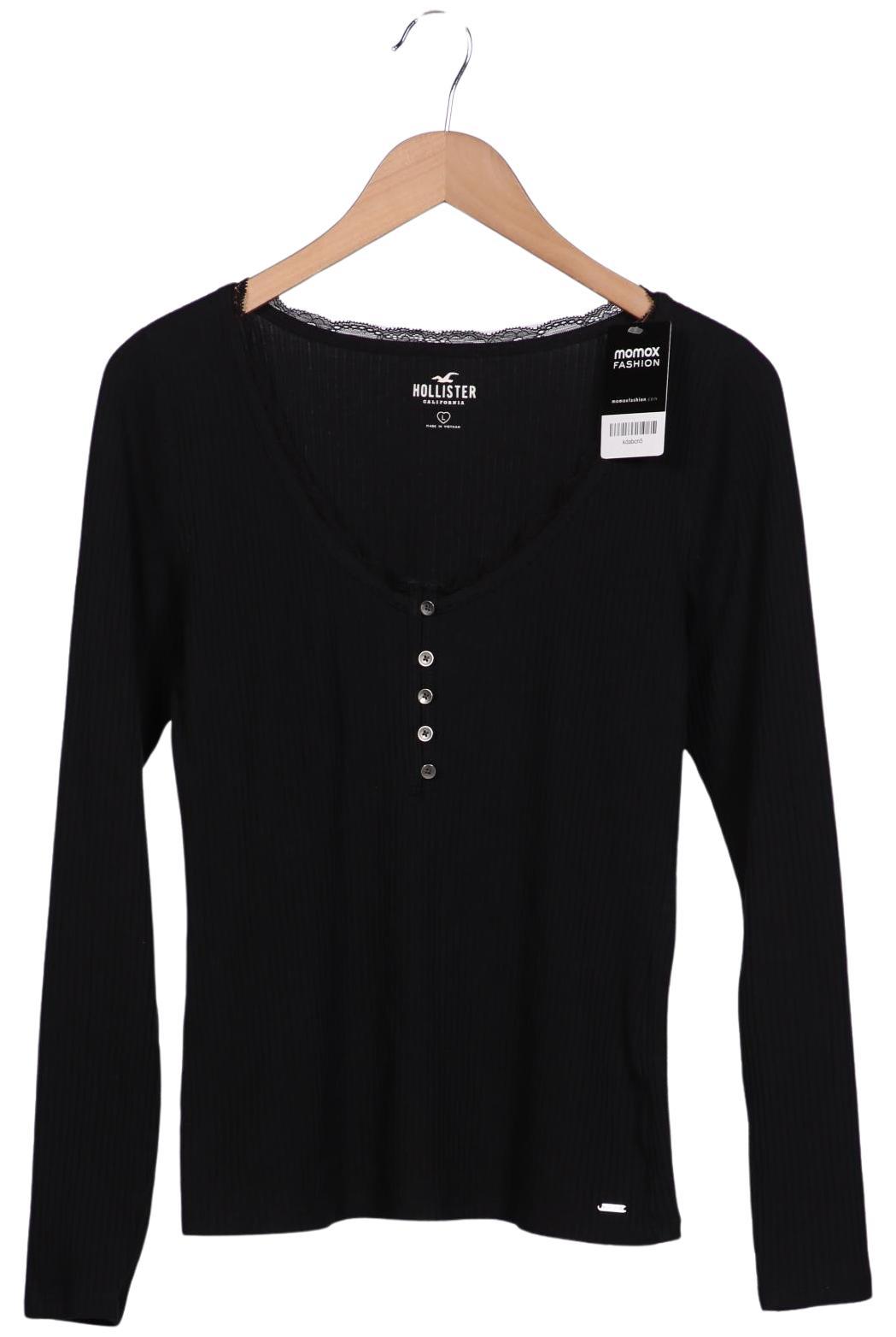 

Hollister Damen Langarmshirt, schwarz, Gr. 42