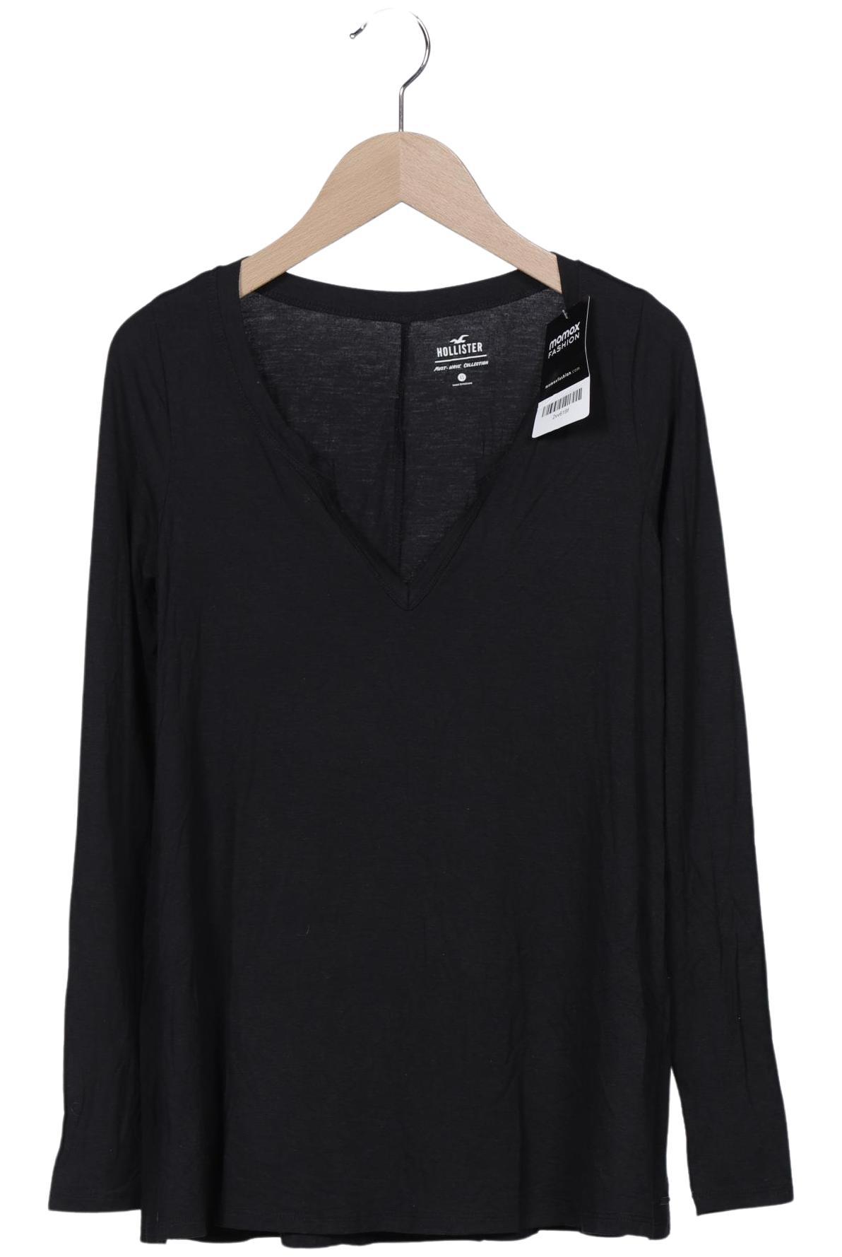

Hollister Damen Langarmshirt, schwarz, Gr. 34