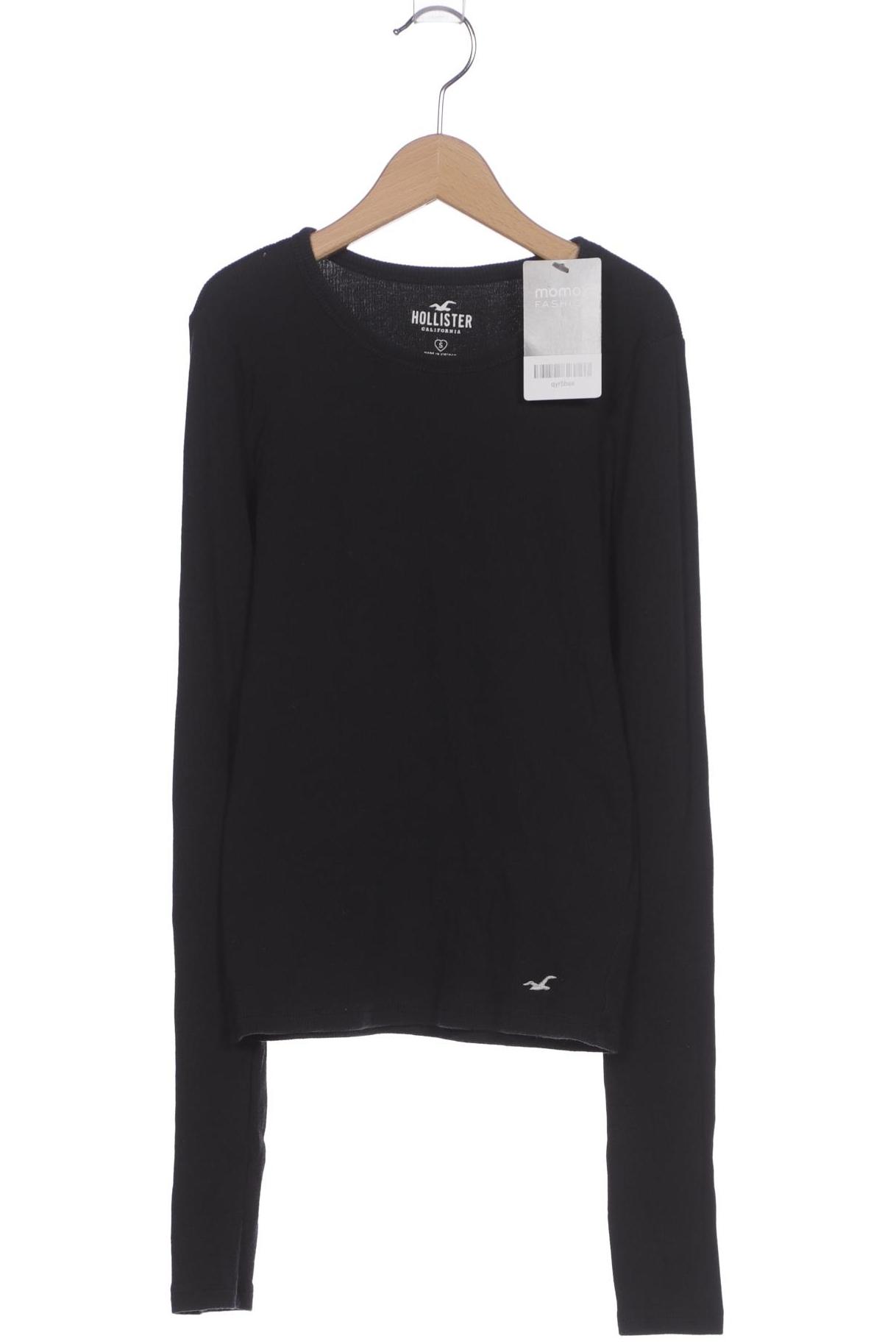 

Hollister Damen Langarmshirt, schwarz, Gr. 36