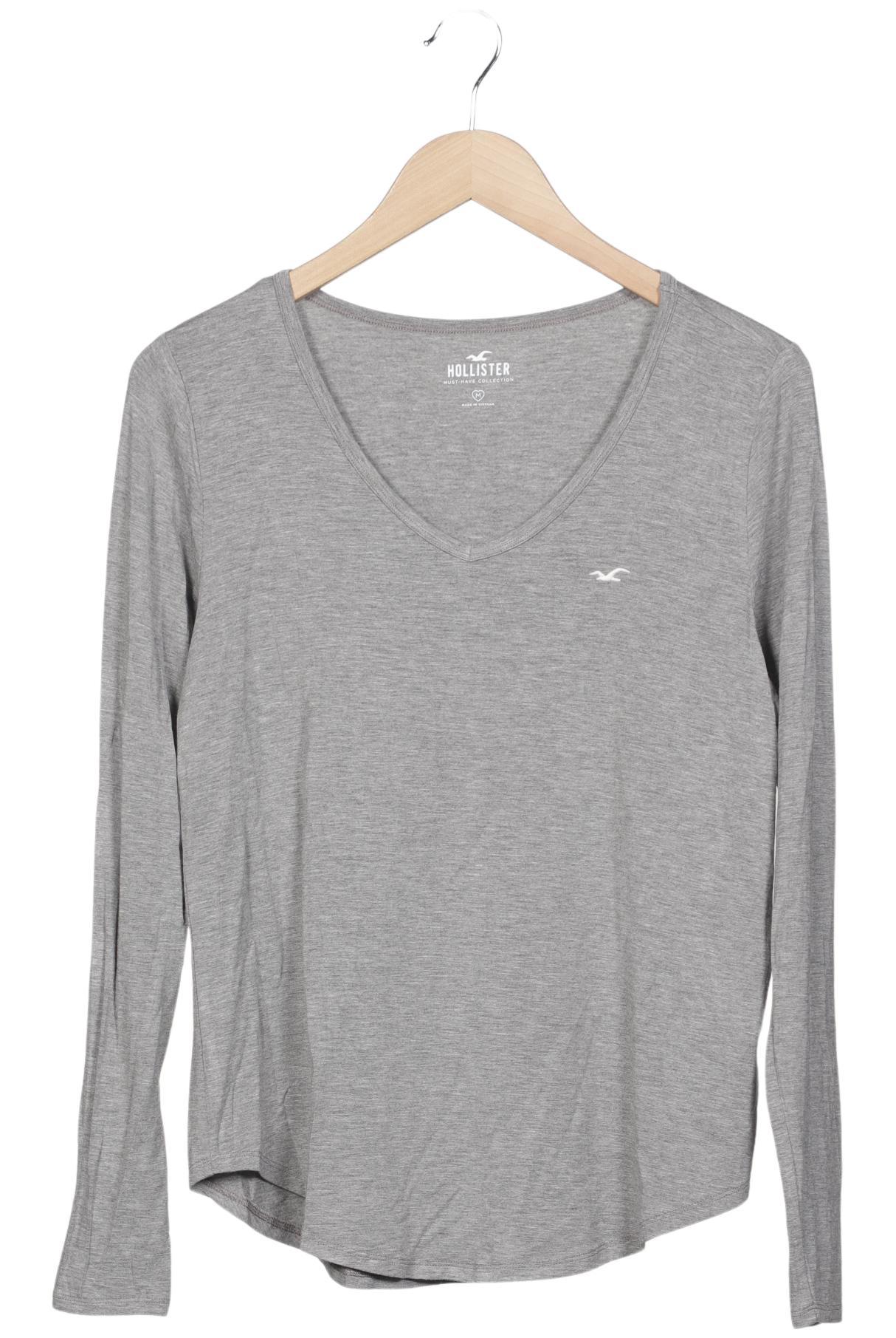 

Hollister Damen Langarmshirt, grau, Gr. 38