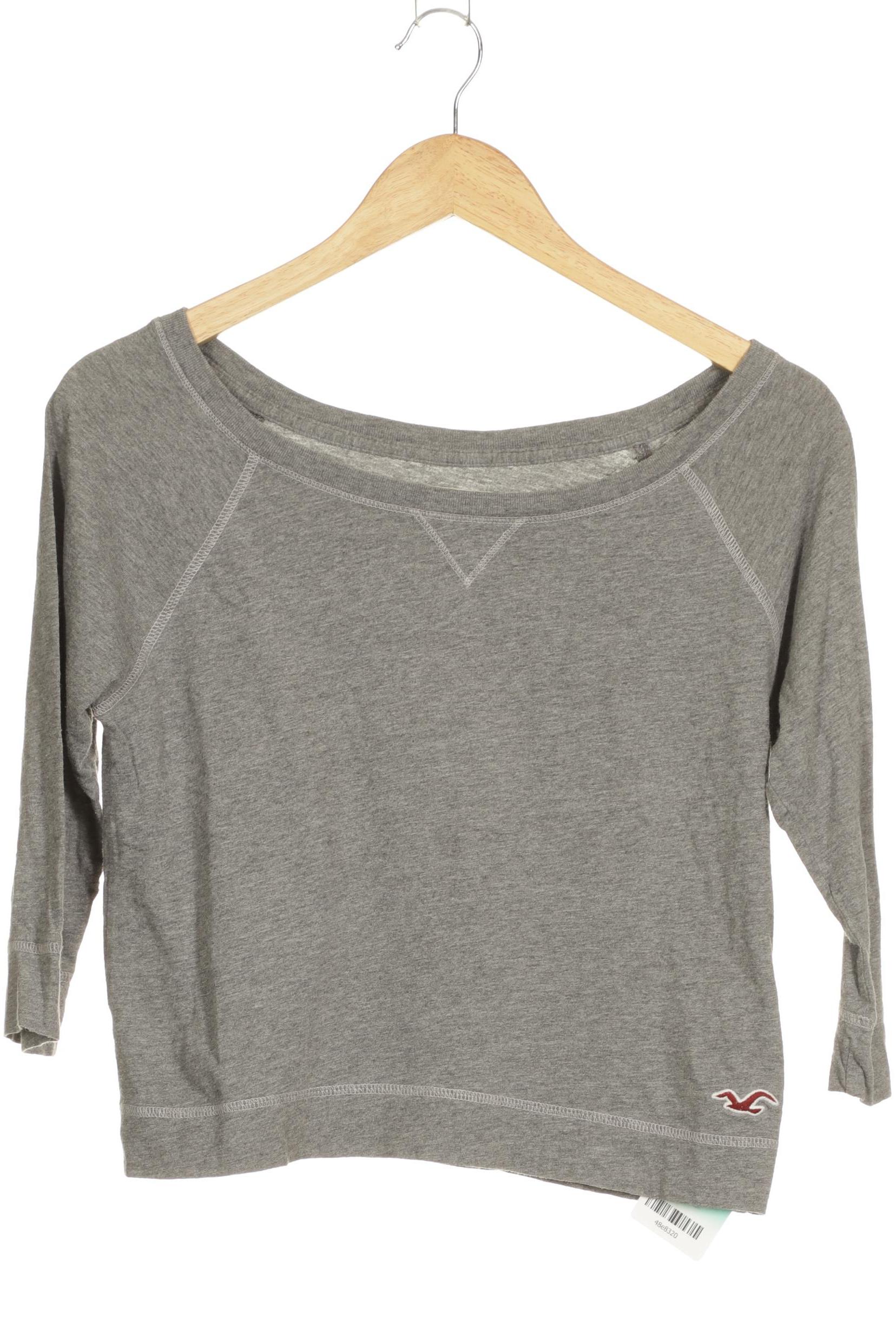 

Hollister Damen Langarmshirt, grau, Gr. 36
