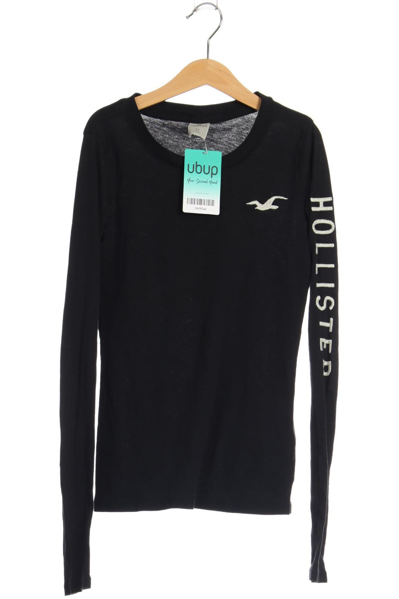 

Hollister Damen Langarmshirt, schwarz, Gr.