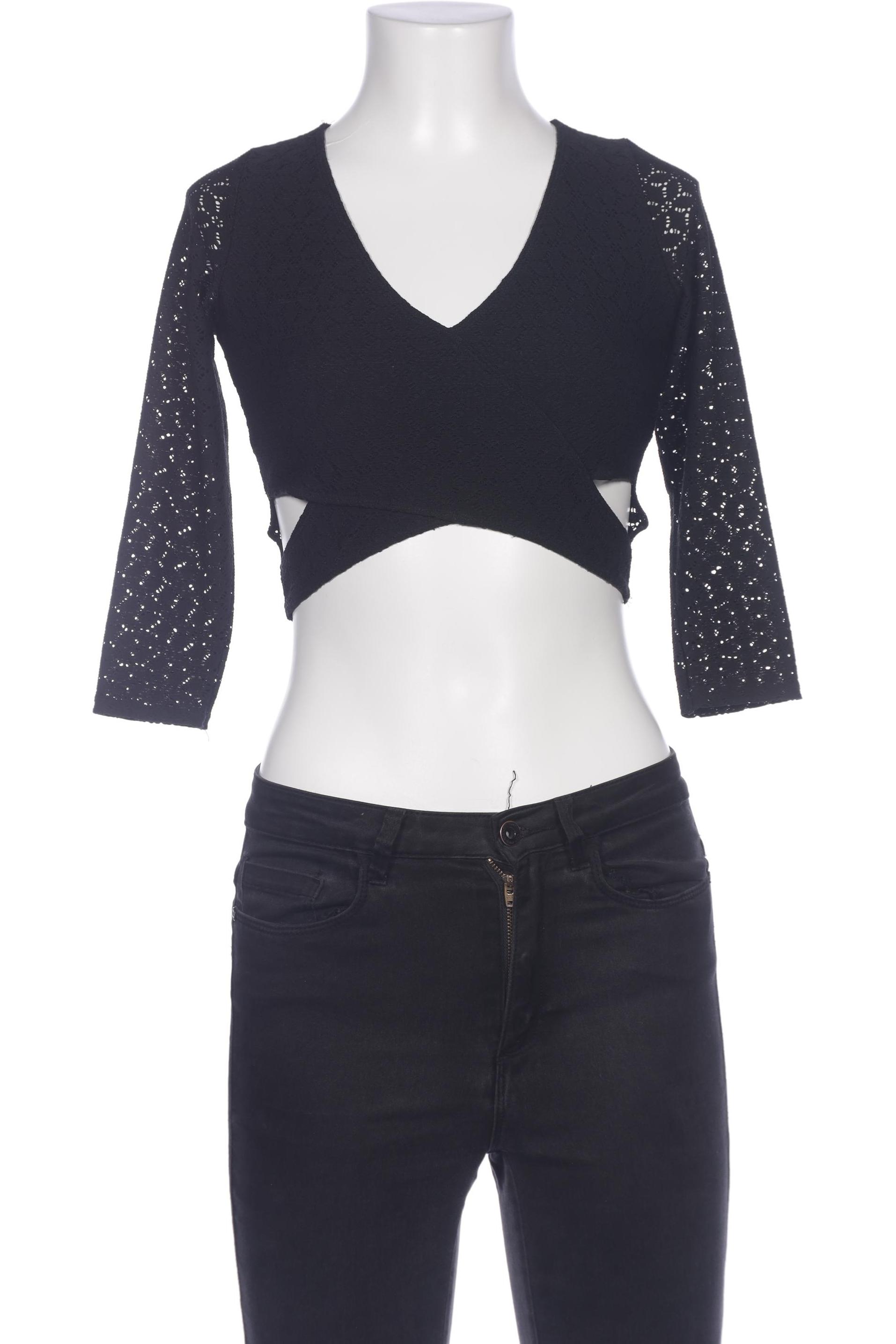 

Hollister Damen Langarmshirt, schwarz, Gr. 36