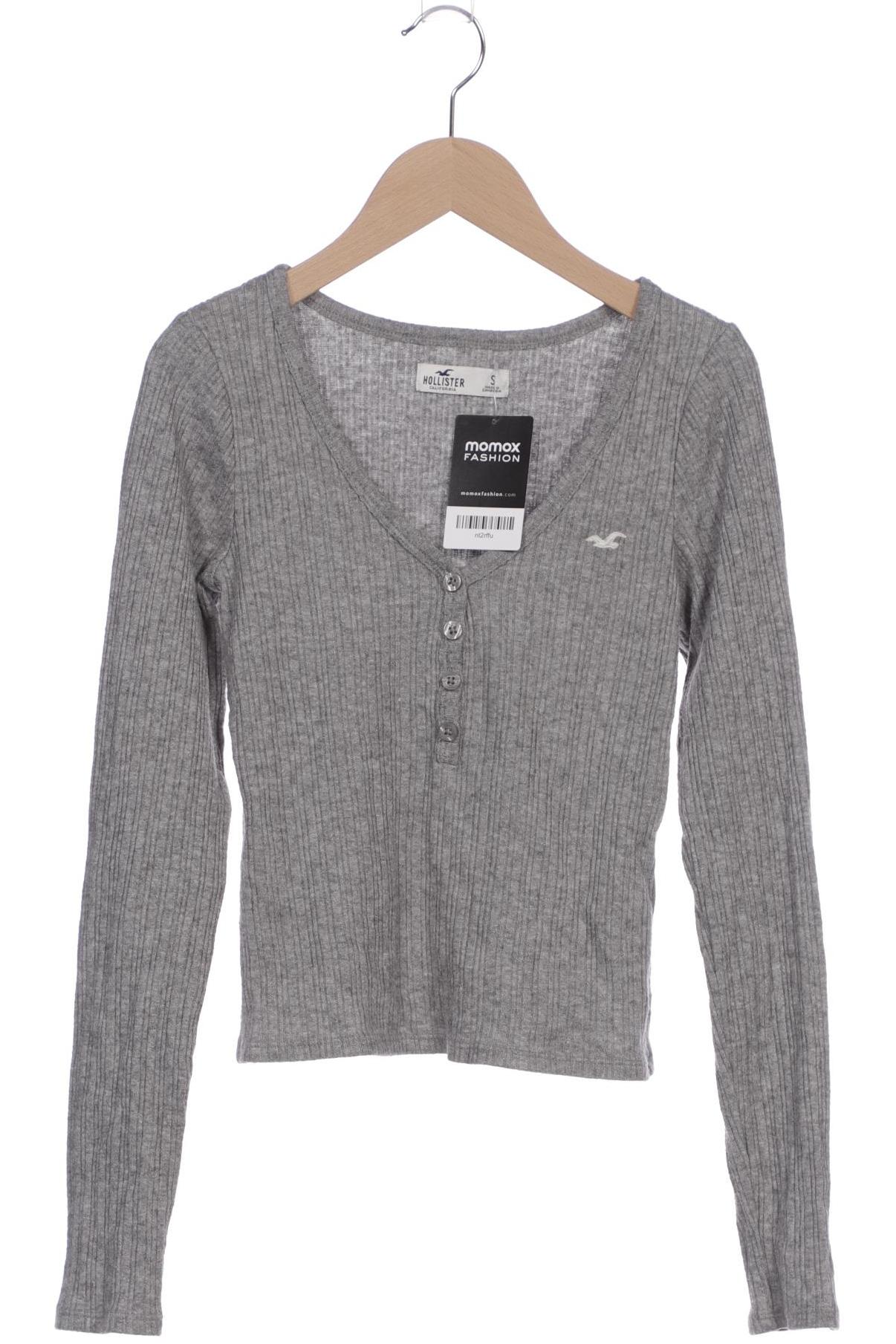 

Hollister Damen Langarmshirt, grau, Gr. 36