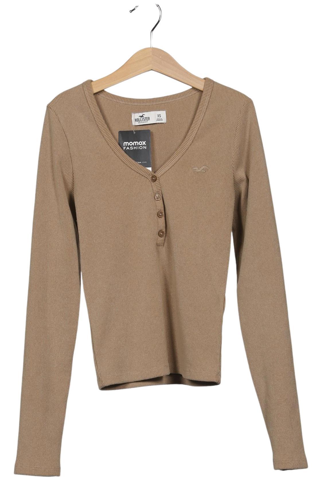 

Hollister Damen Langarmshirt, beige, Gr. 34
