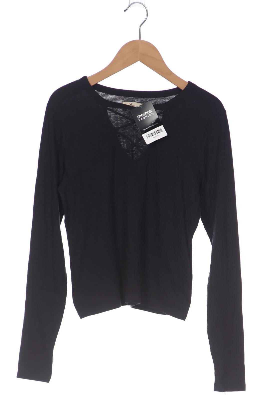

Hollister Damen Langarmshirt, schwarz, Gr. 38