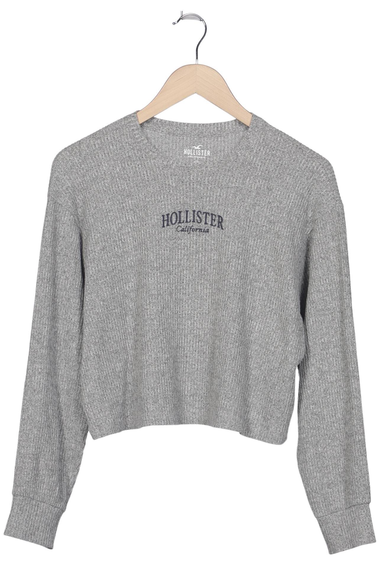 

Hollister Damen Langarmshirt, grau, Gr. 34