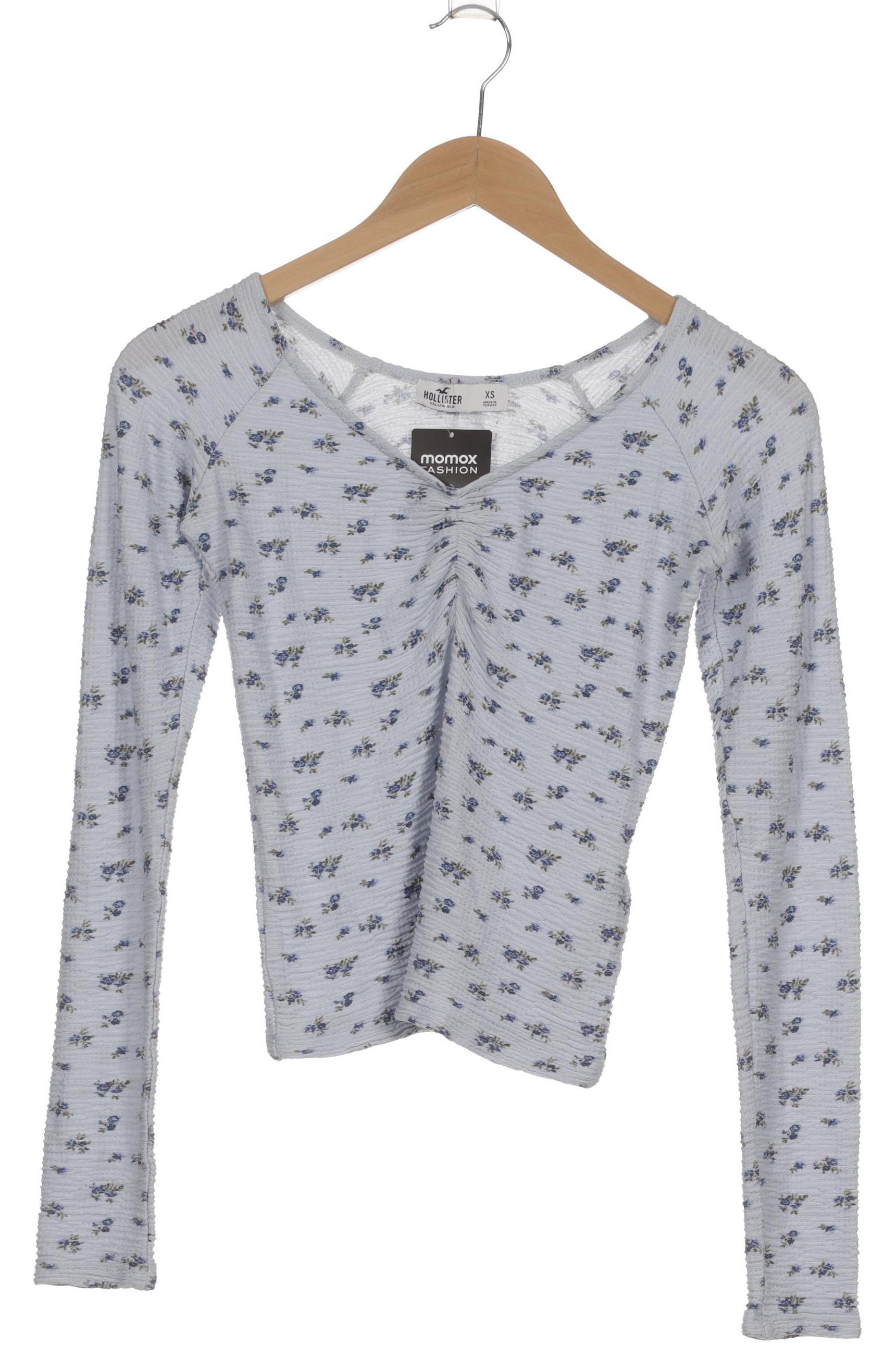 

Hollister Damen Langarmshirt, blau, Gr. 34