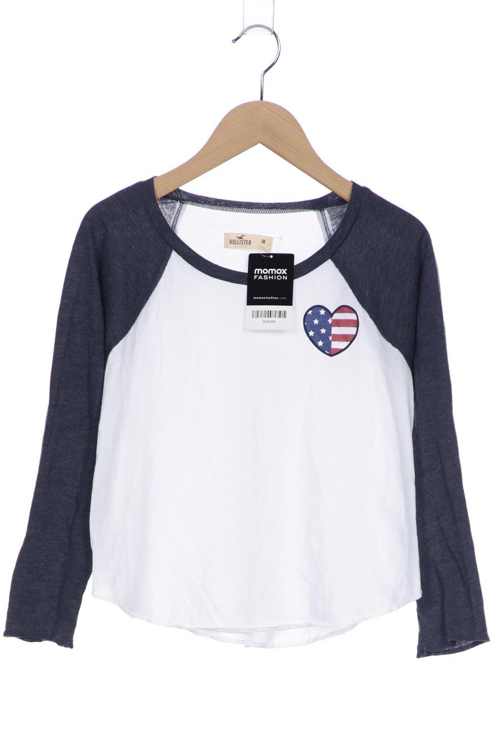 

Hollister Damen Langarmshirt, weiß, Gr. 38
