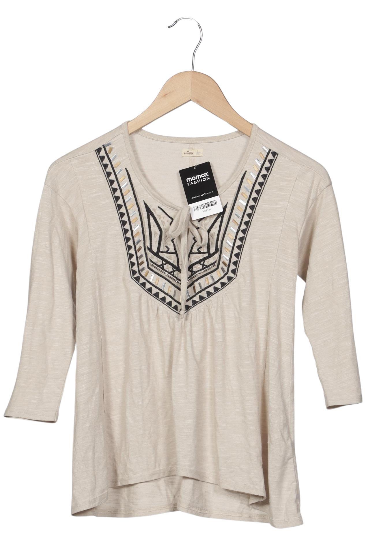 

Hollister Damen Langarmshirt, beige, Gr. 36