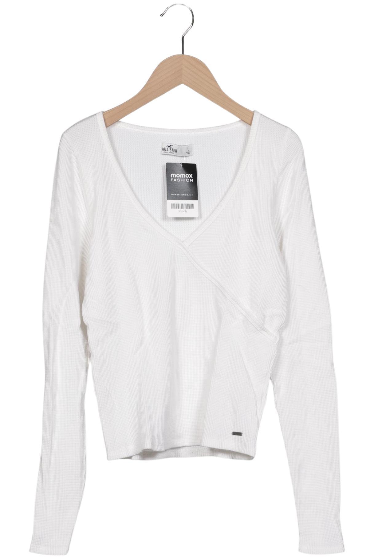 

Hollister Damen Langarmshirt, weiß, Gr. 42