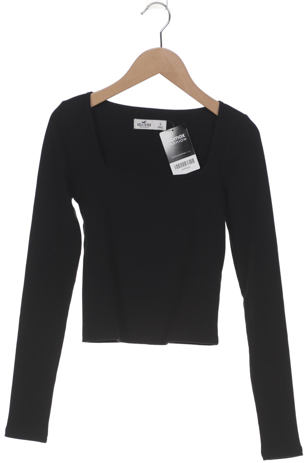 

Hollister Damen Langarmshirt, schwarz, Gr. 36