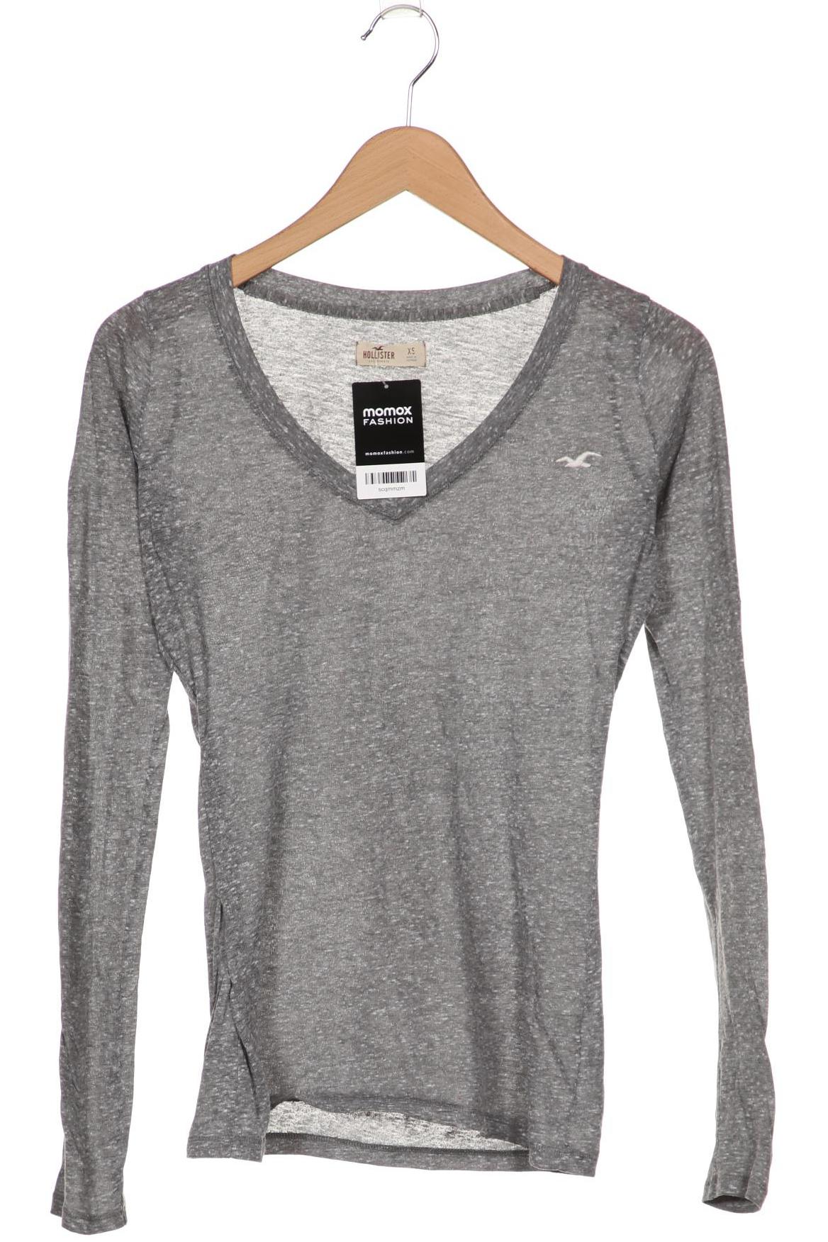

Hollister Damen Langarmshirt, grau, Gr. 34