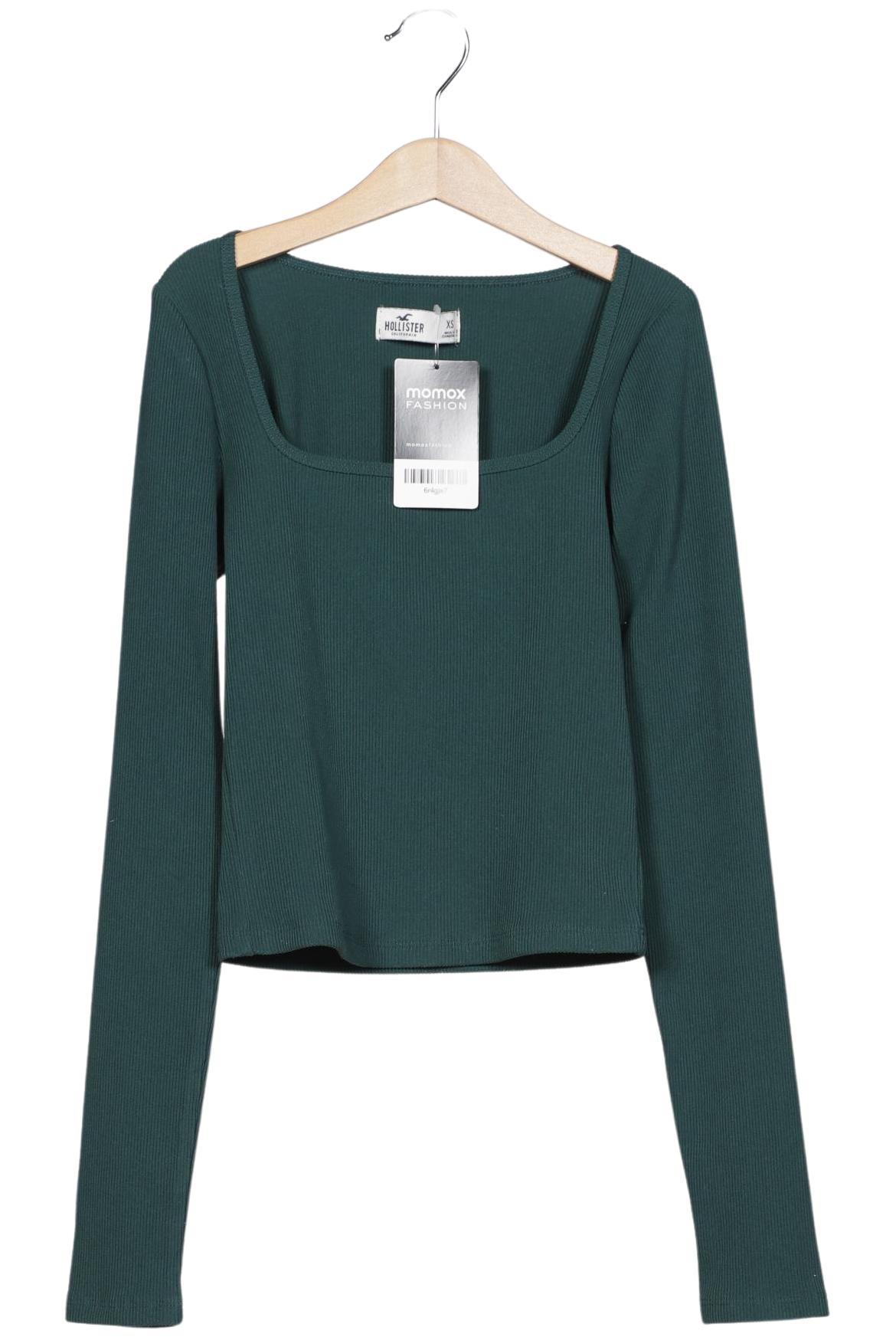 

Hollister Damen Langarmshirt, grün, Gr. 34