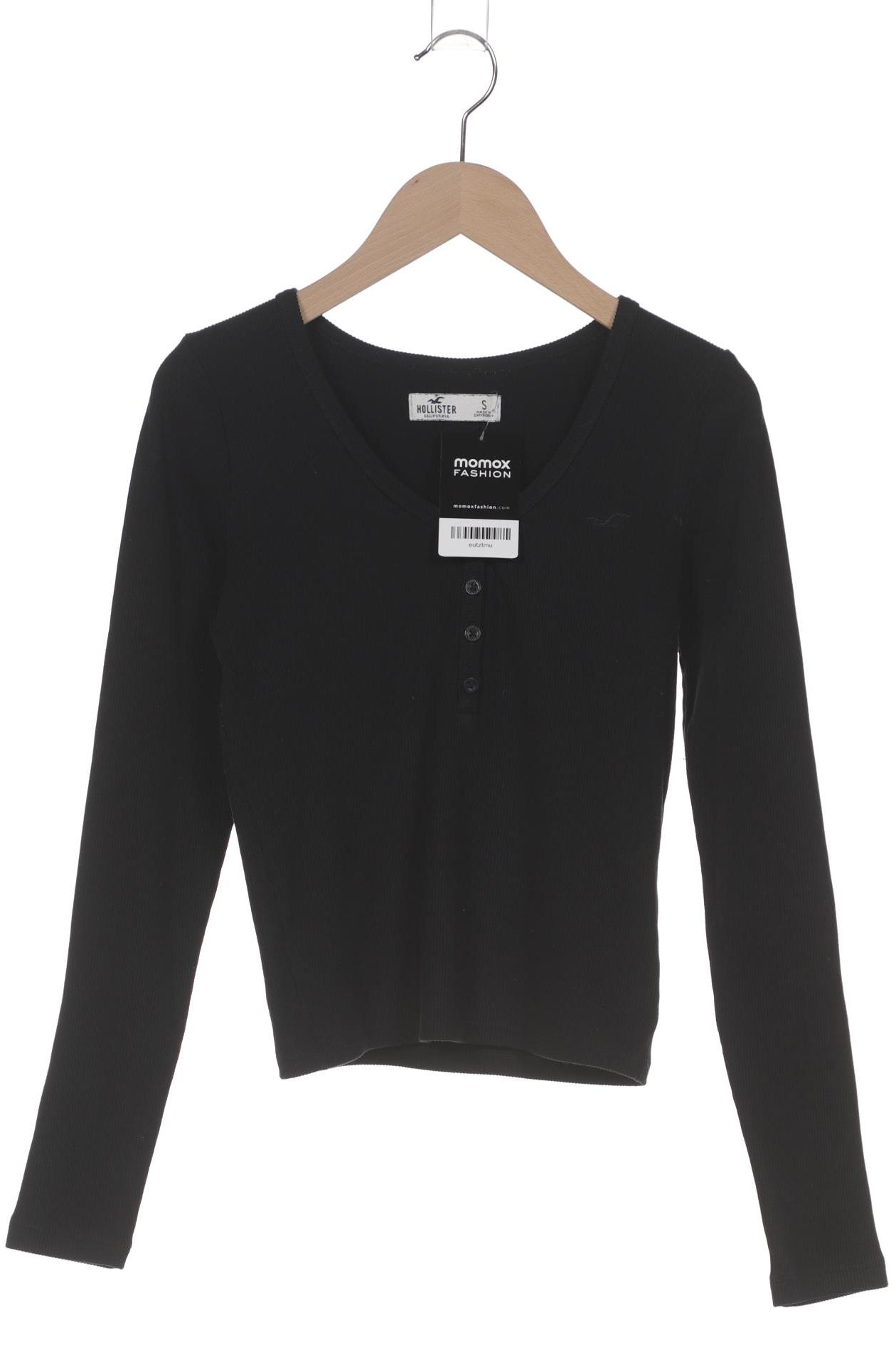 

Hollister Damen Langarmshirt, schwarz, Gr. 36