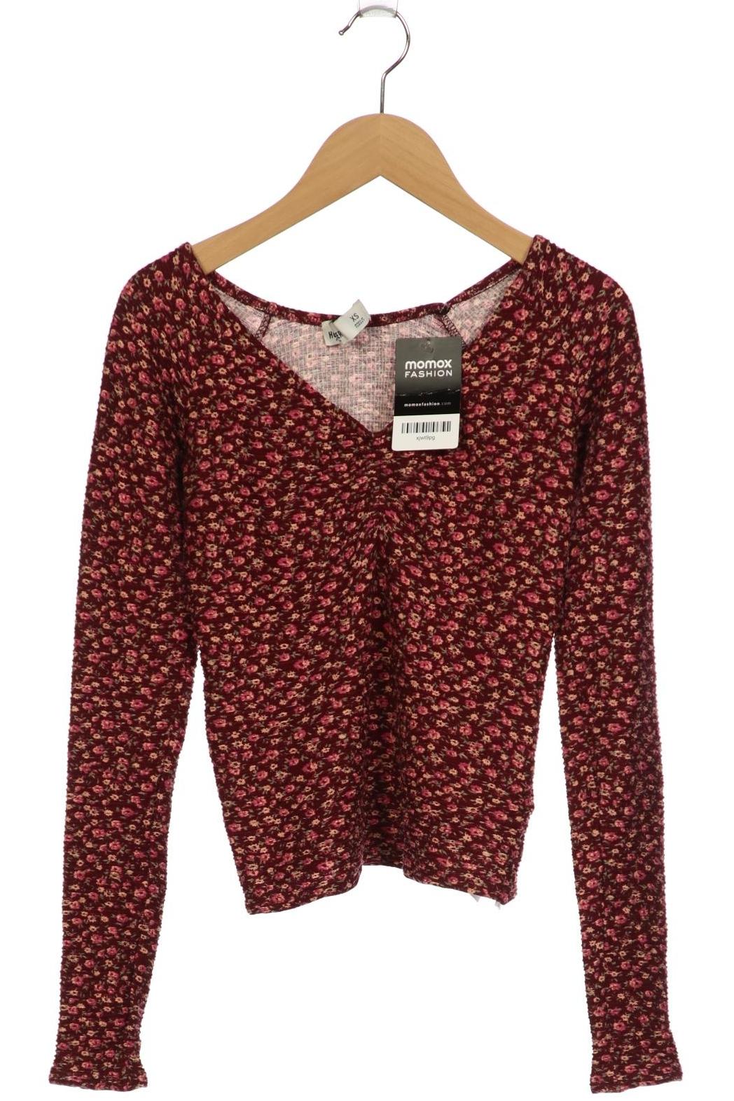 

Hollister Damen Langarmshirt, bordeaux, Gr. 34