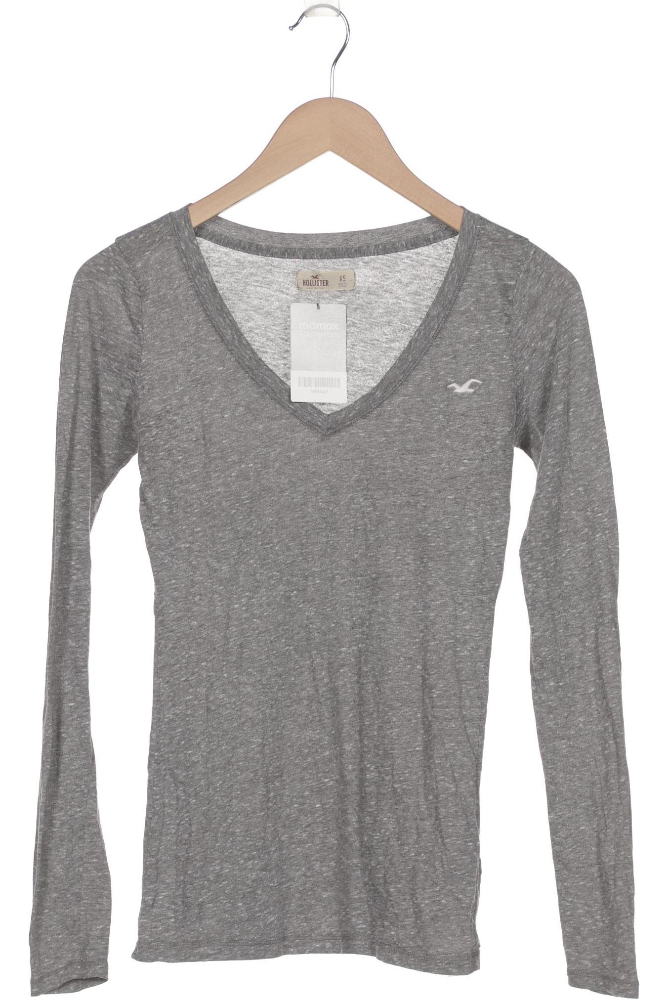 

Hollister Damen Langarmshirt, grau, Gr. 34