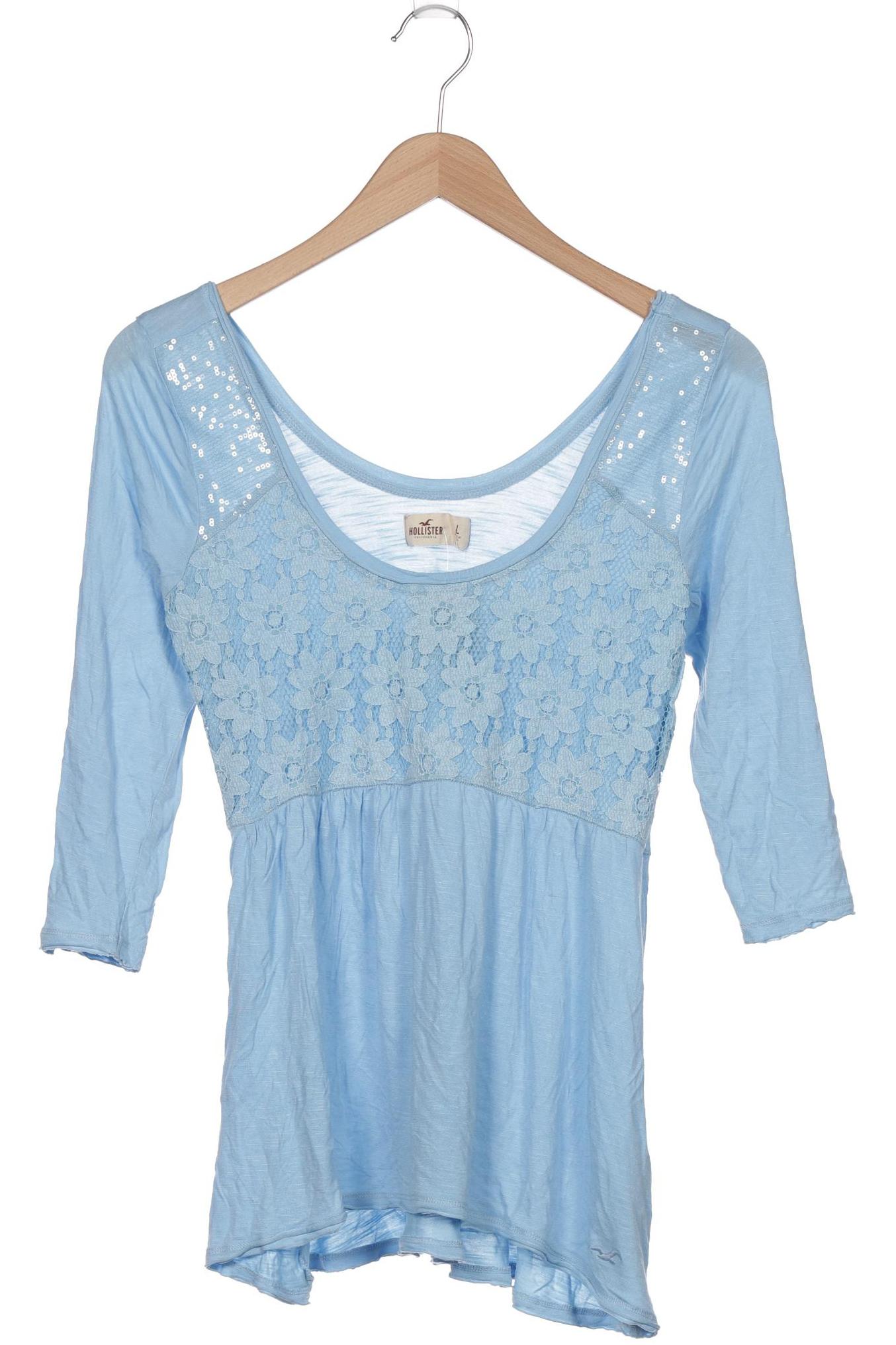 

Hollister Damen Langarmshirt, blau