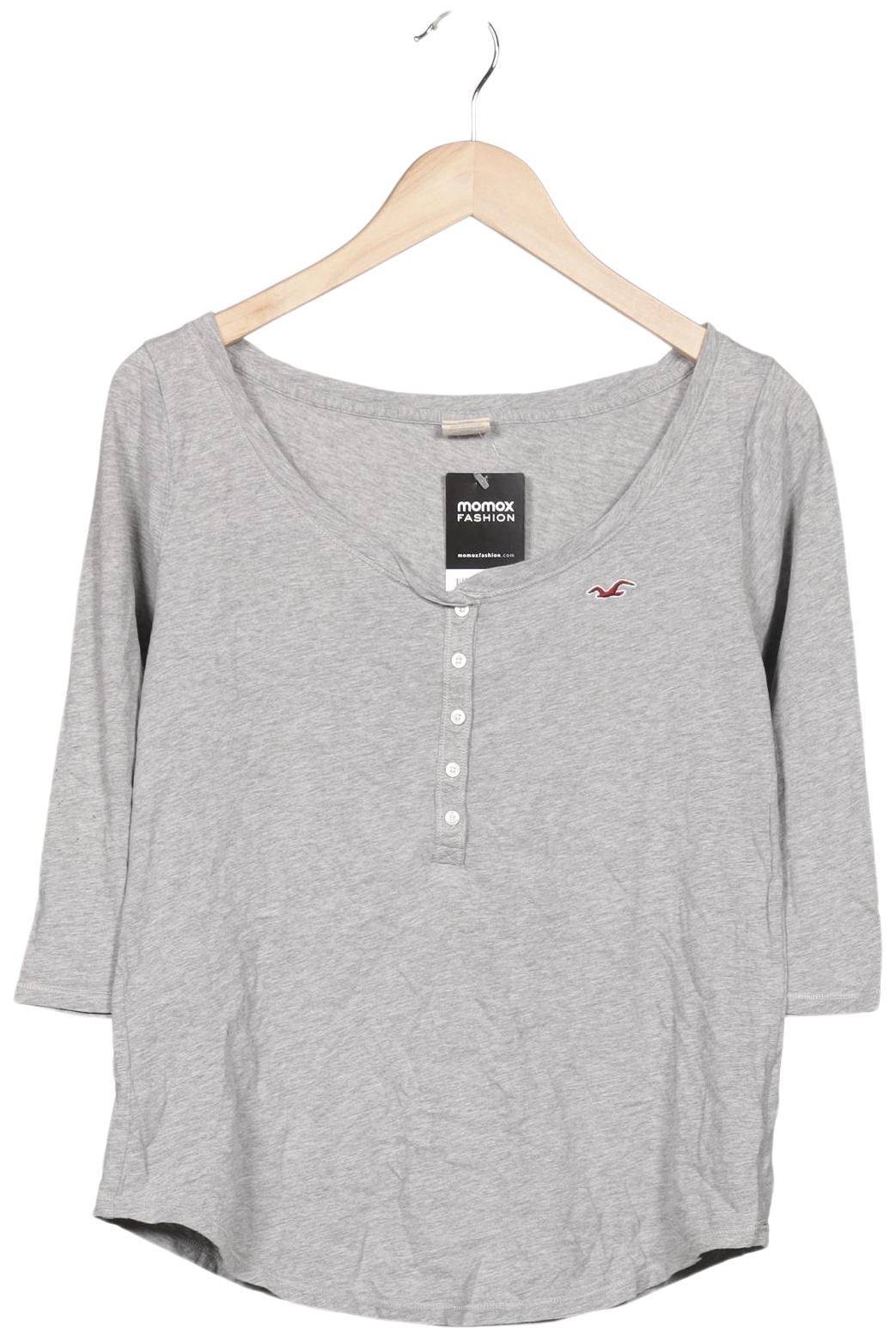 

Hollister Damen Langarmshirt, grau, Gr. 42