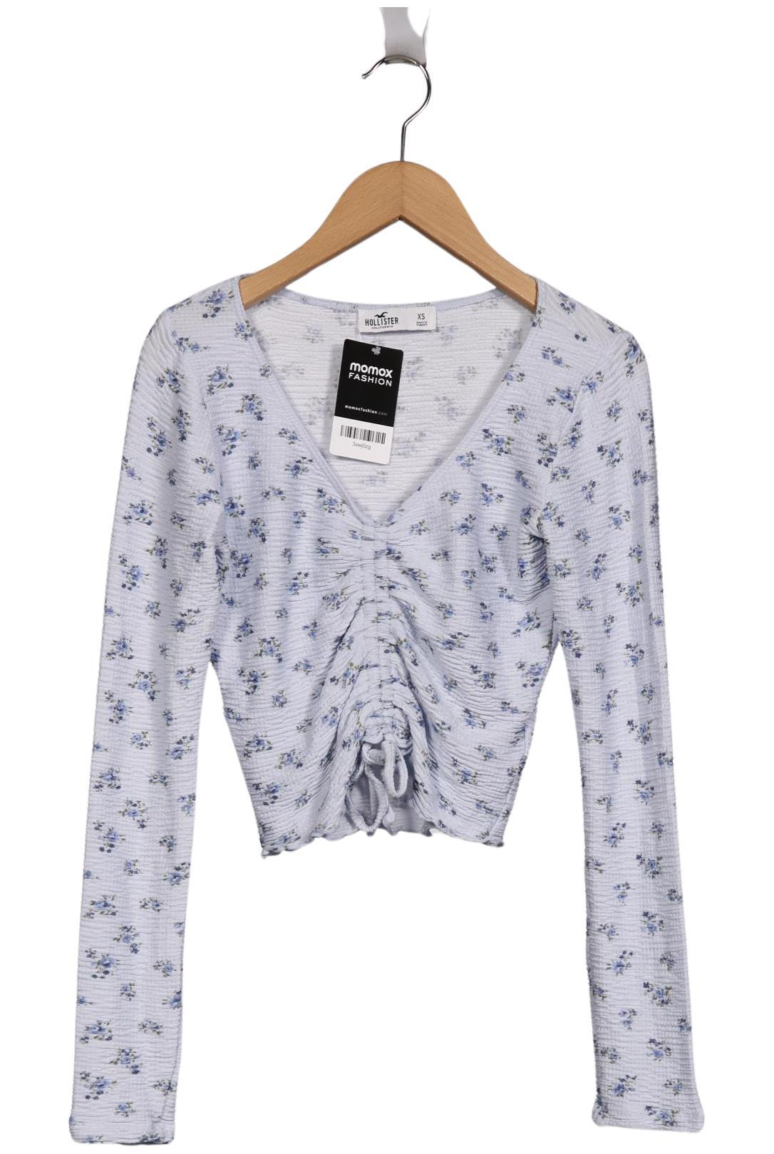

Hollister Damen Langarmshirt, hellblau, Gr. 34