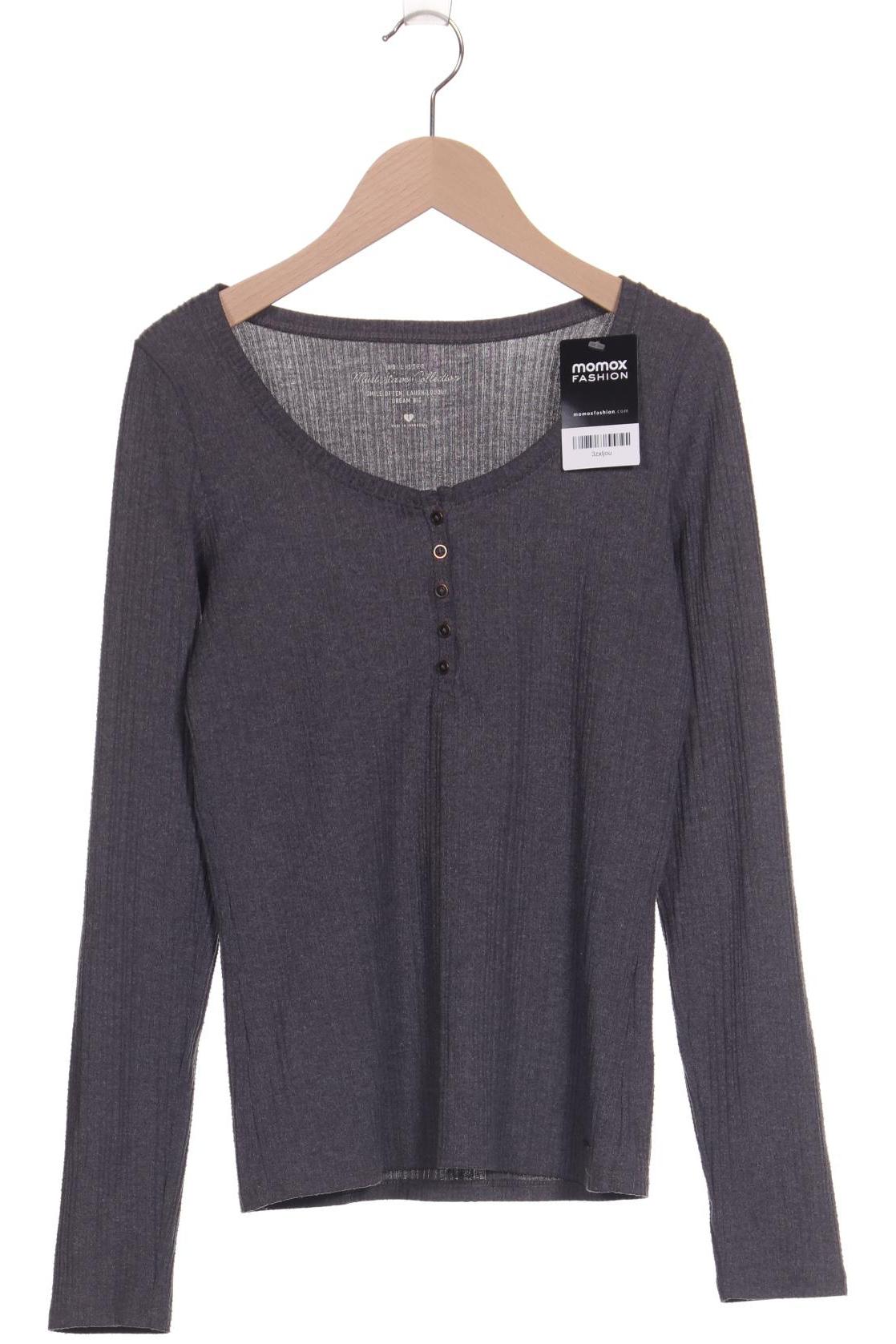 

Hollister Damen Langarmshirt, grau, Gr. 36
