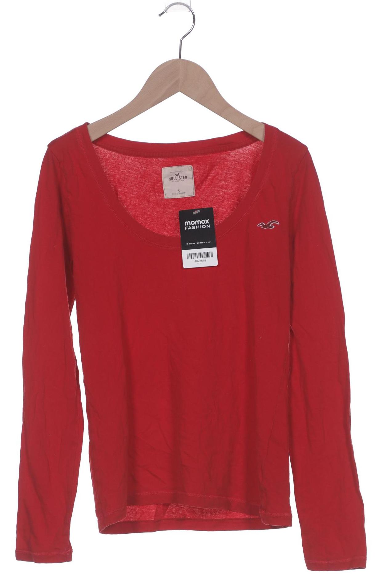 

Hollister Damen Langarmshirt, rot, Gr. 36