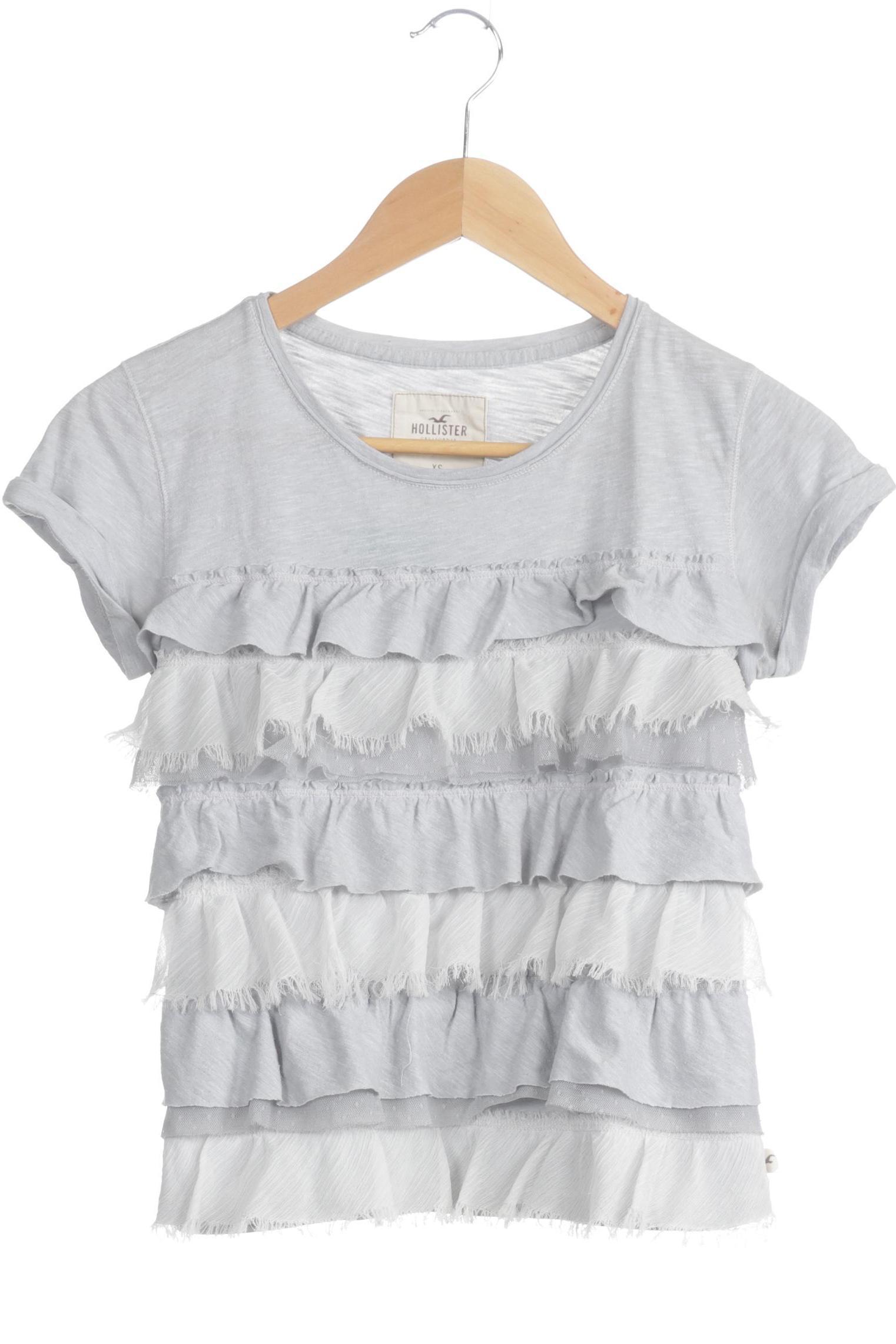 

Hollister Damen Langarmshirt, grau, Gr.