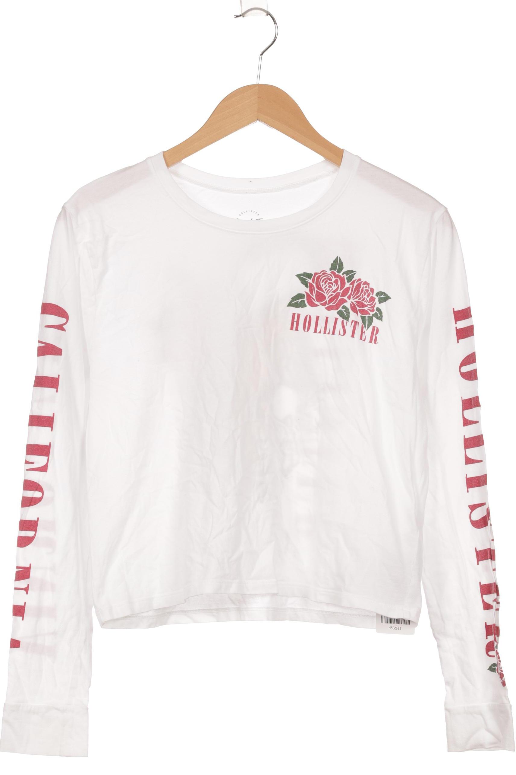 

Hollister Damen Langarmshirt, weiß, Gr. 36