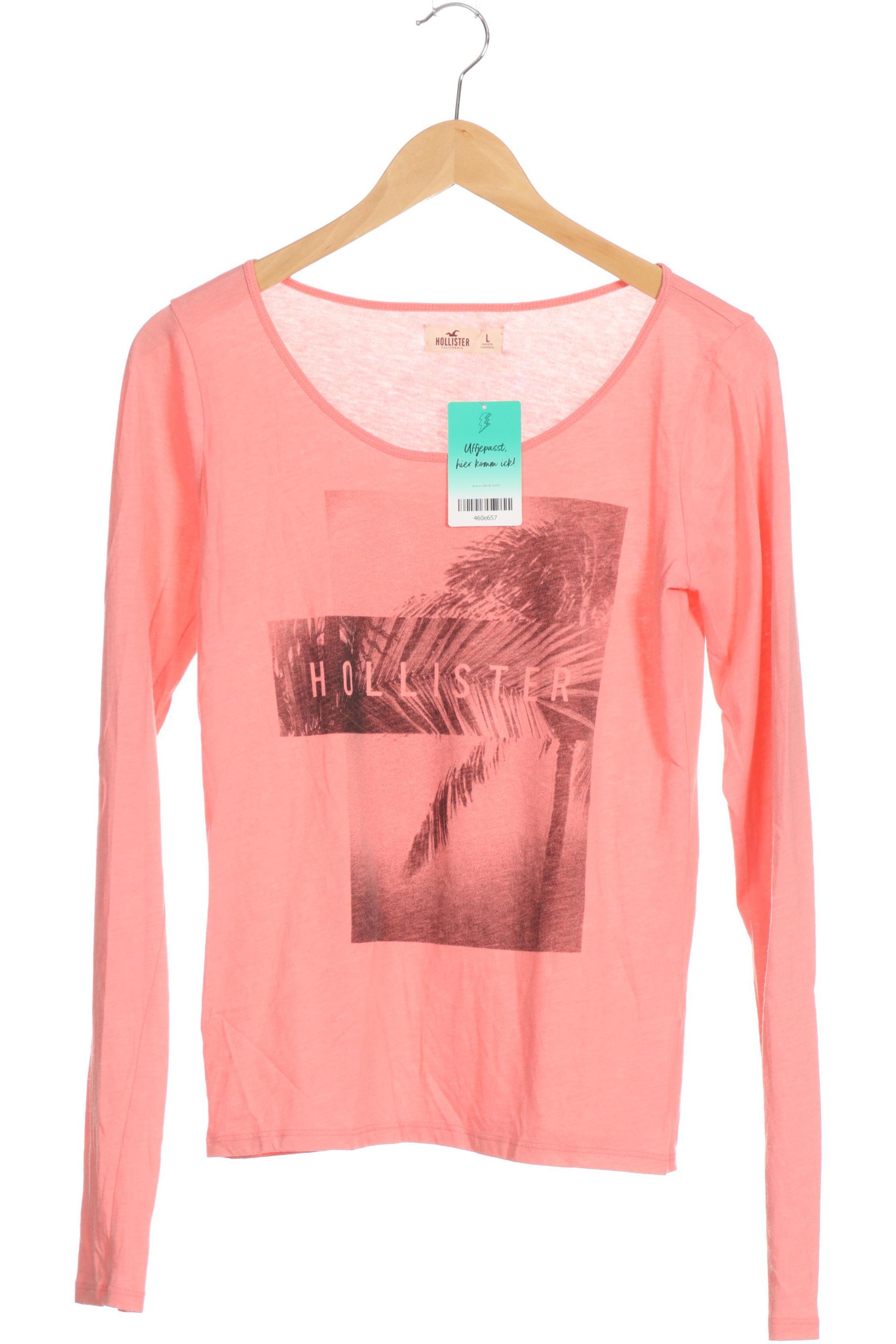 

Hollister Damen Langarmshirt, pink, Gr.