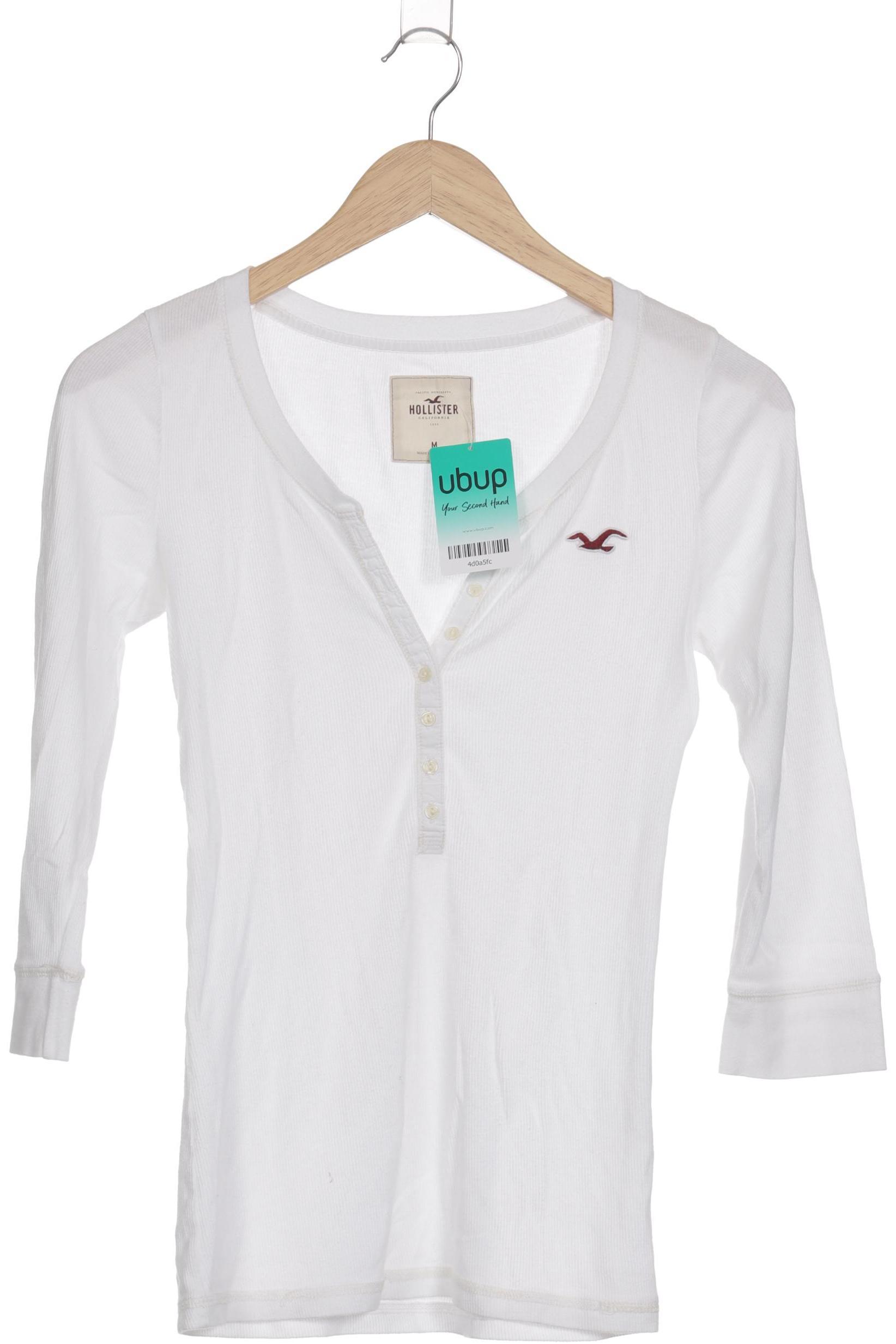 

Hollister Damen Langarmshirt, weiß, Gr.