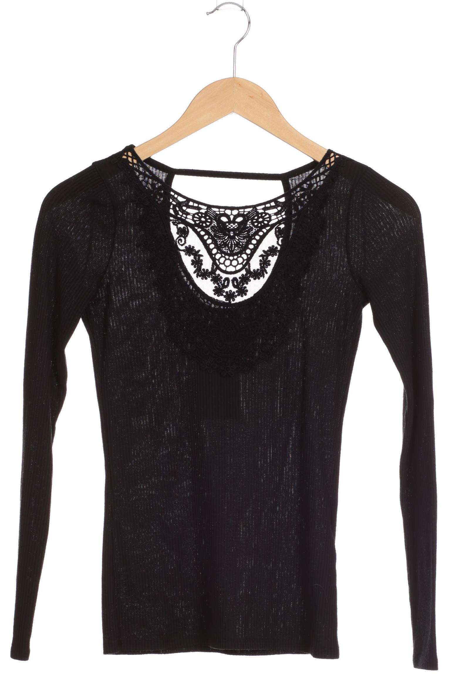 

Hollister Damen Langarmshirt, schwarz, Gr. 34