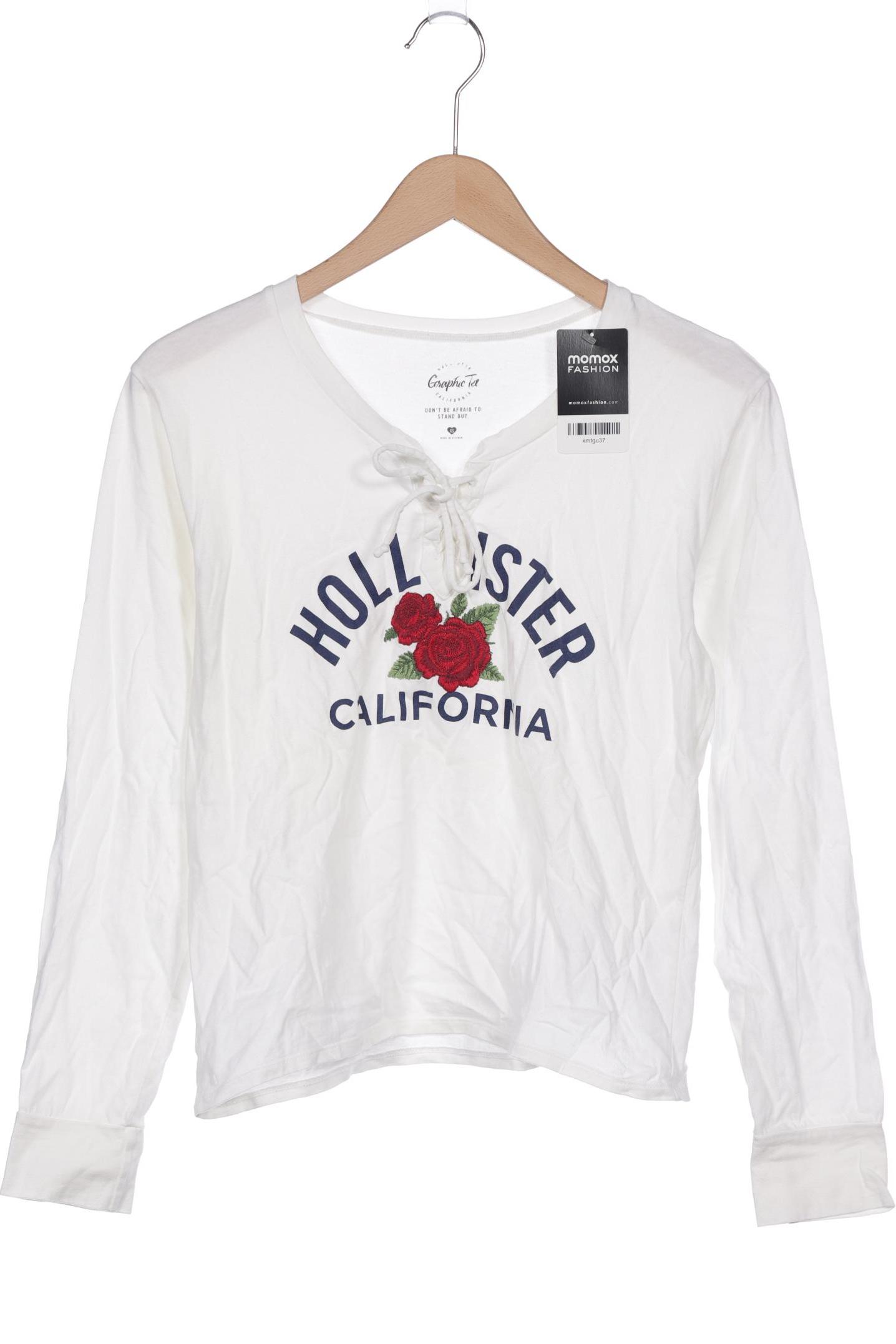 

Hollister Damen Langarmshirt, cremeweiß, Gr. 34
