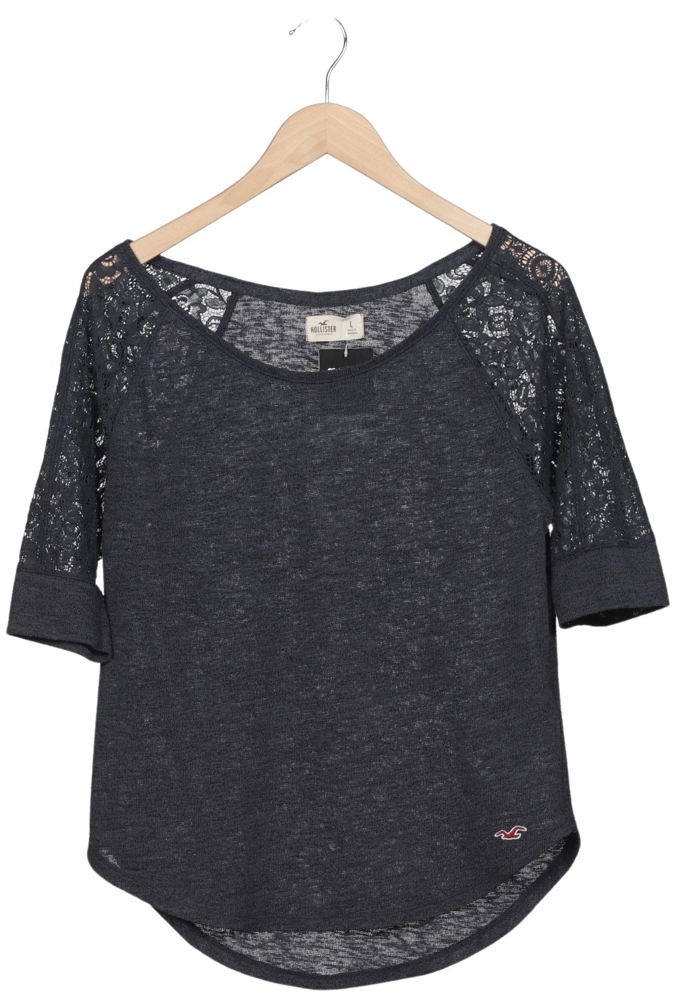 

Hollister Damen Langarmshirt, marineblau, Gr. 42