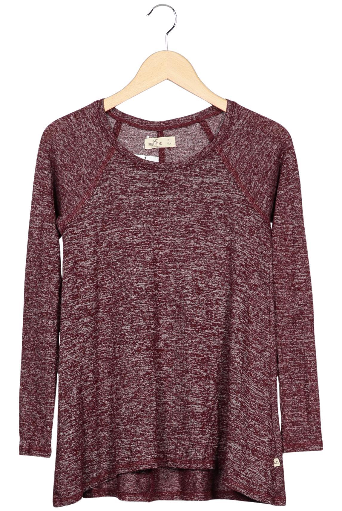 

Hollister Damen Langarmshirt, bordeaux, Gr. 36