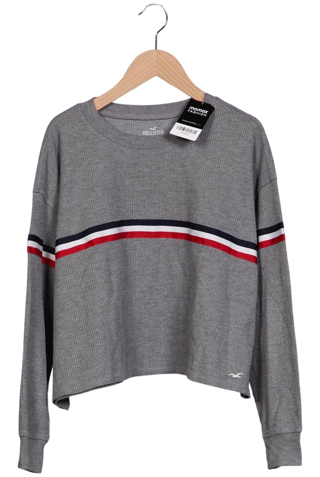 

Hollister Damen Langarmshirt, grau, Gr. 36