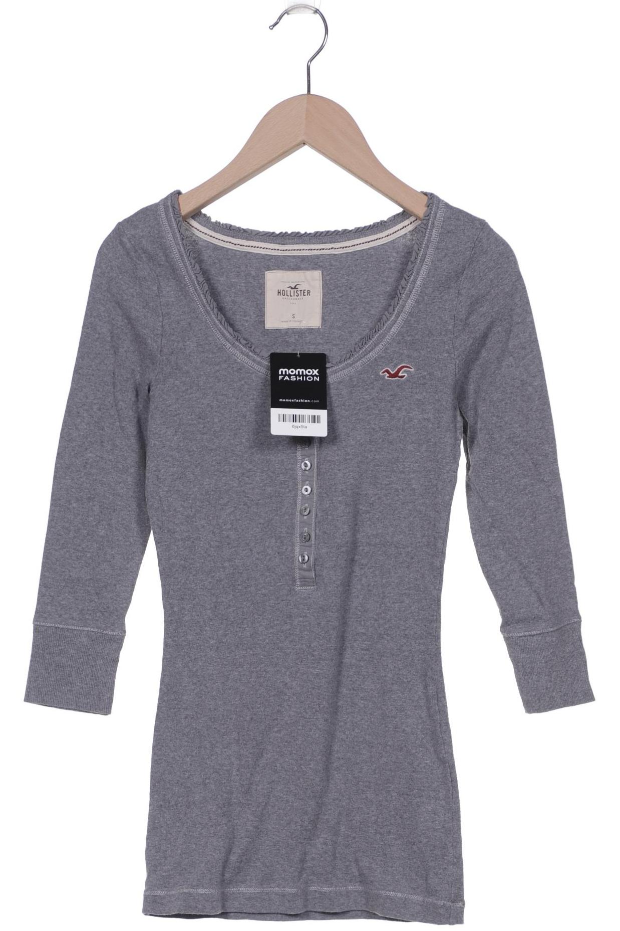 

Hollister Damen Langarmshirt, grau, Gr. 36