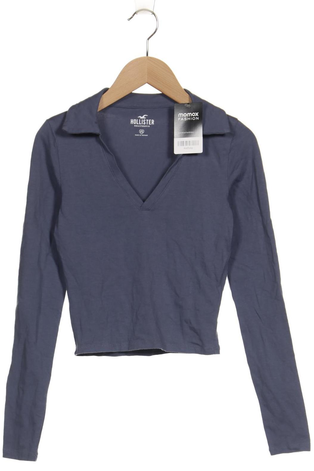 

Hollister Damen Langarmshirt, blau, Gr. 34
