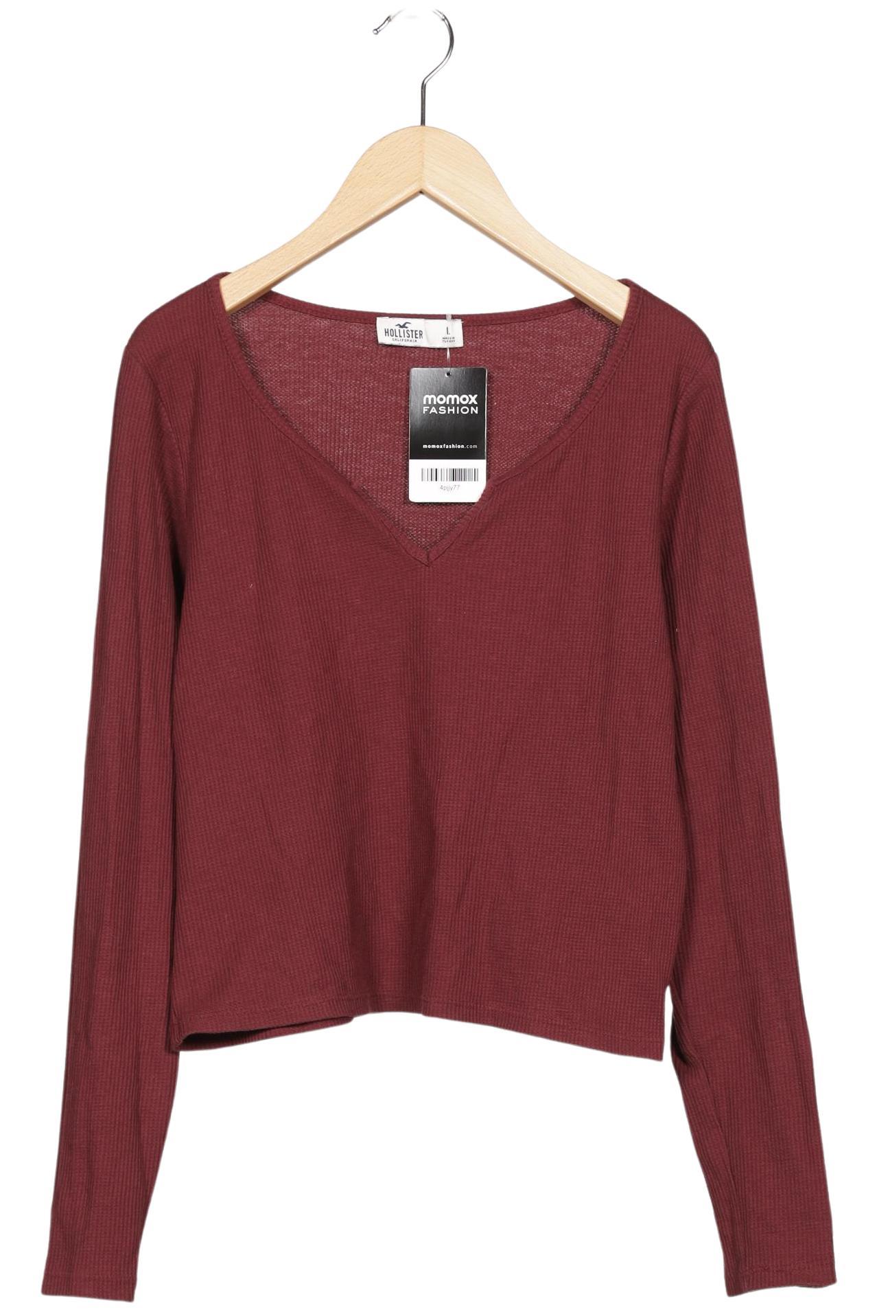 

Hollister Damen Langarmshirt, bordeaux, Gr. 42