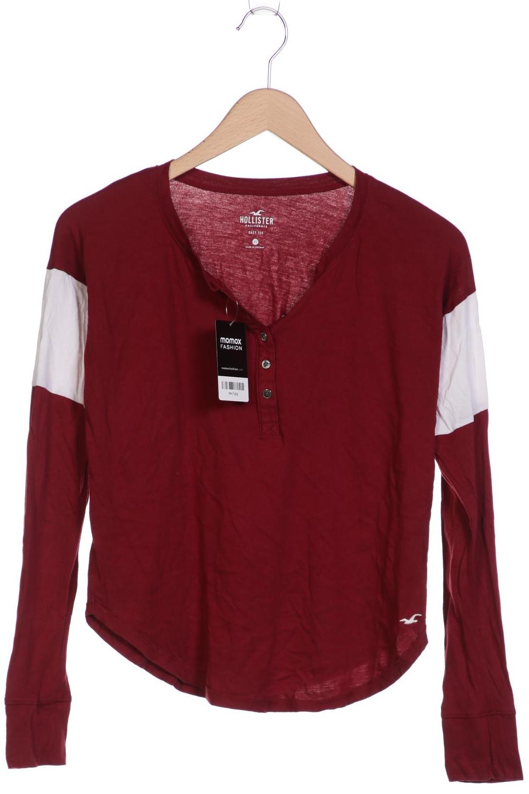 

Hollister Damen Langarmshirt, rot, Gr. 34