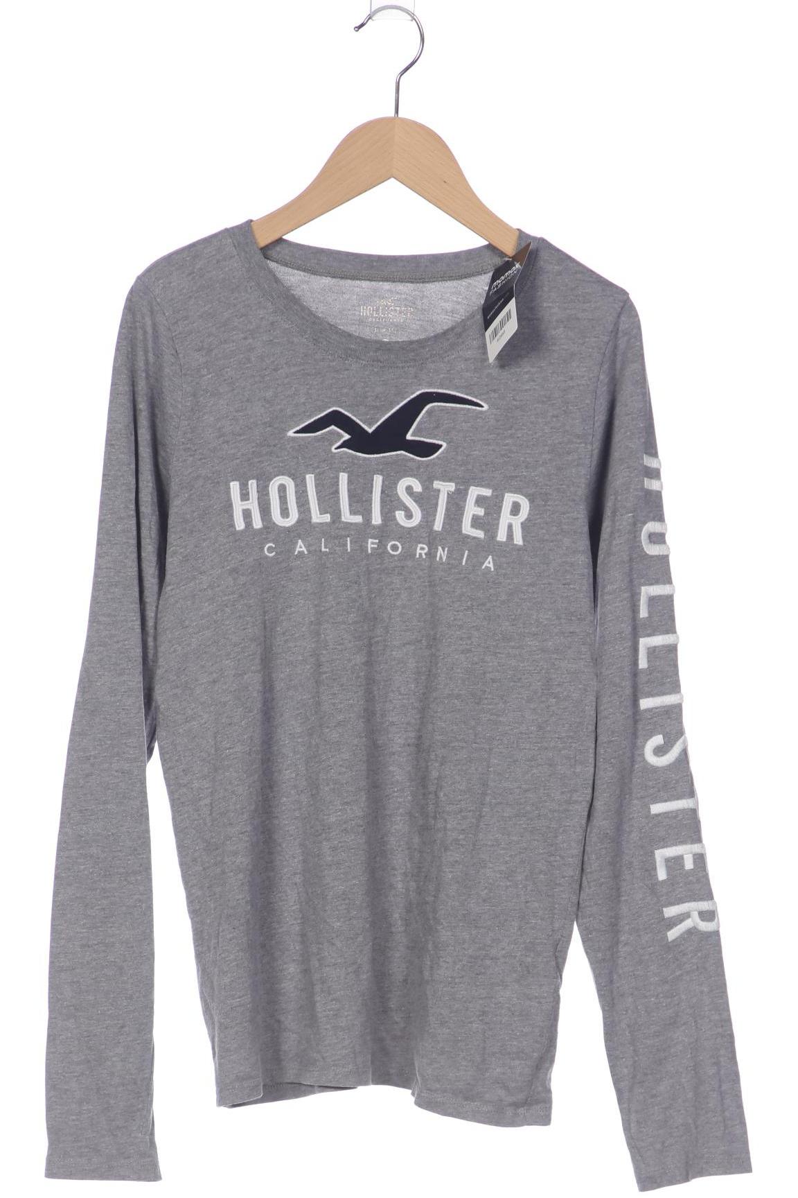 

Hollister Damen Langarmshirt, grau, Gr. 38